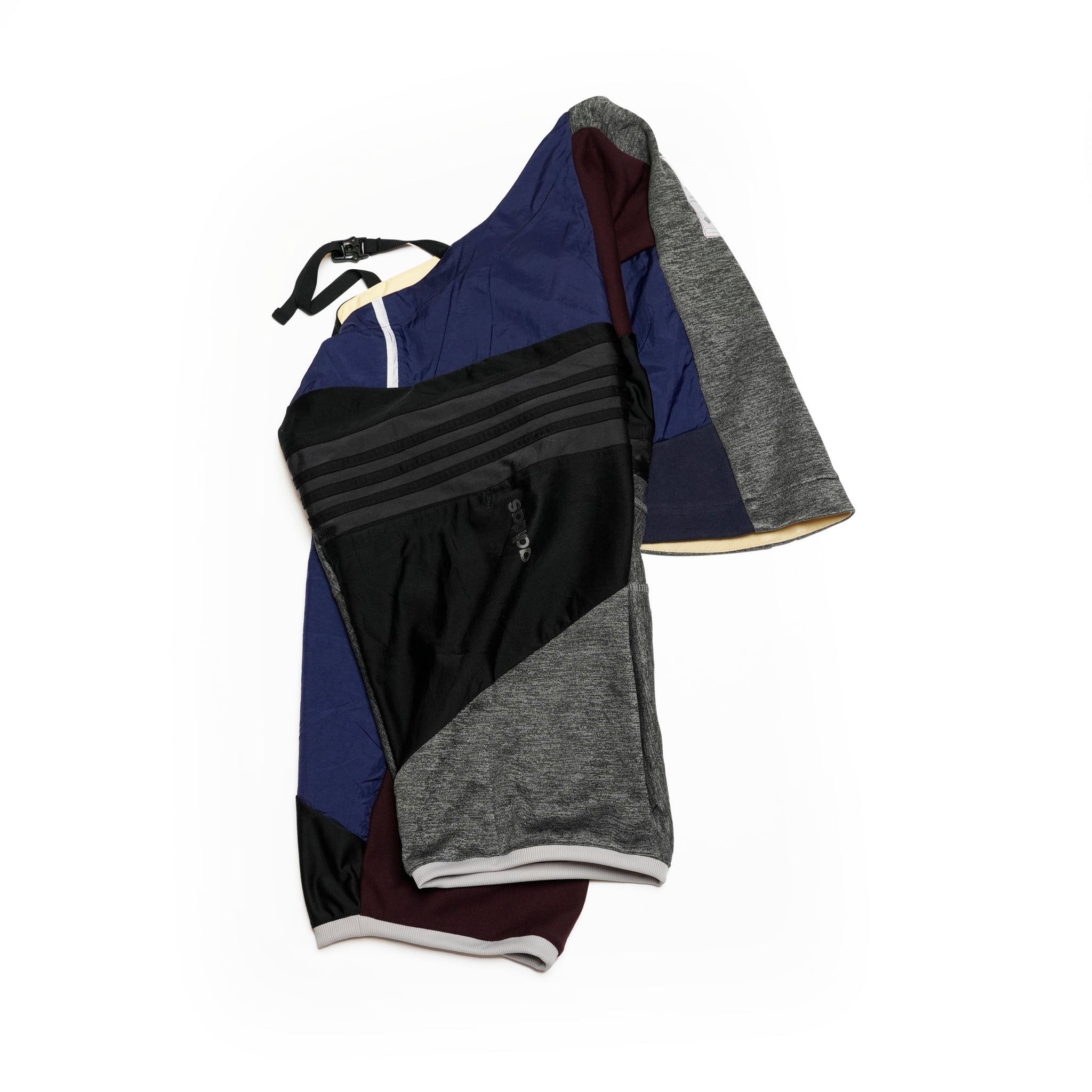 AT252 | ジャージパッチワークボレロ | Color:Multi_10 | Size-Free【REHERSALL_リハーズオール】