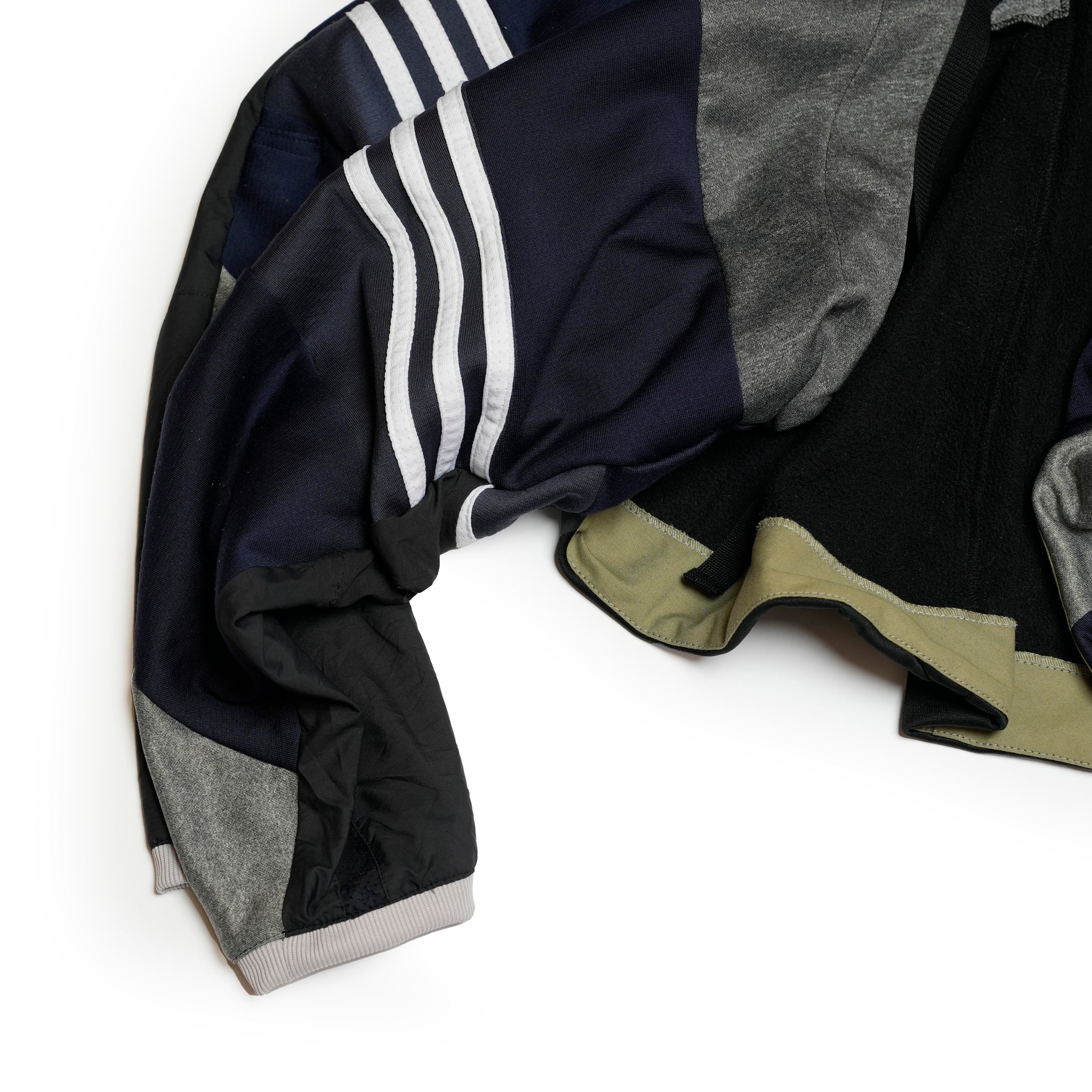 AT252 | ジャージパッチワークボレロ | Color:Multi_23 | Size-Free【REHERSALL_リハーズオール】