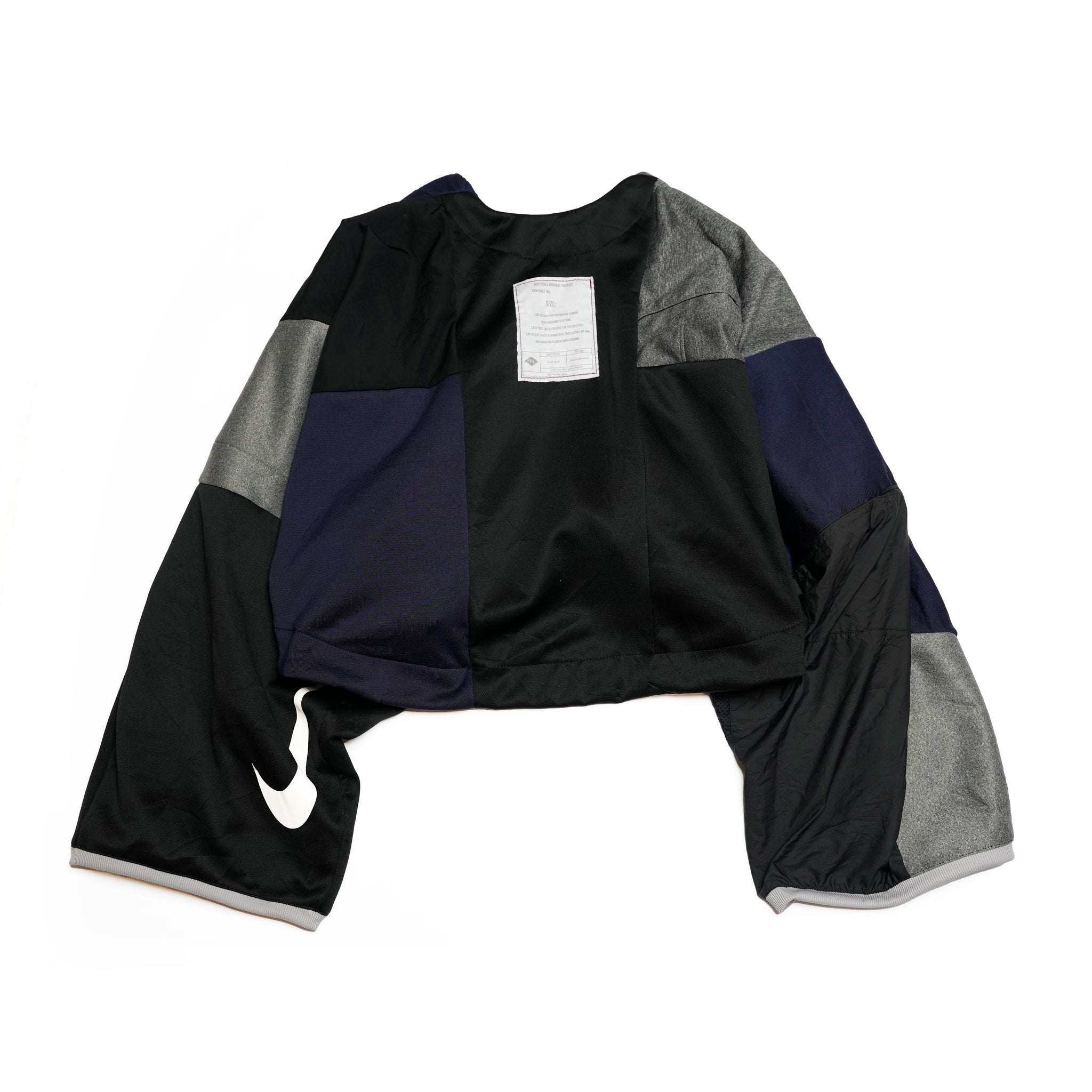 AT252 | ジャージパッチワークボレロ | Color:Multi_23 | Size-Free【REHERSALL_リハーズオール】