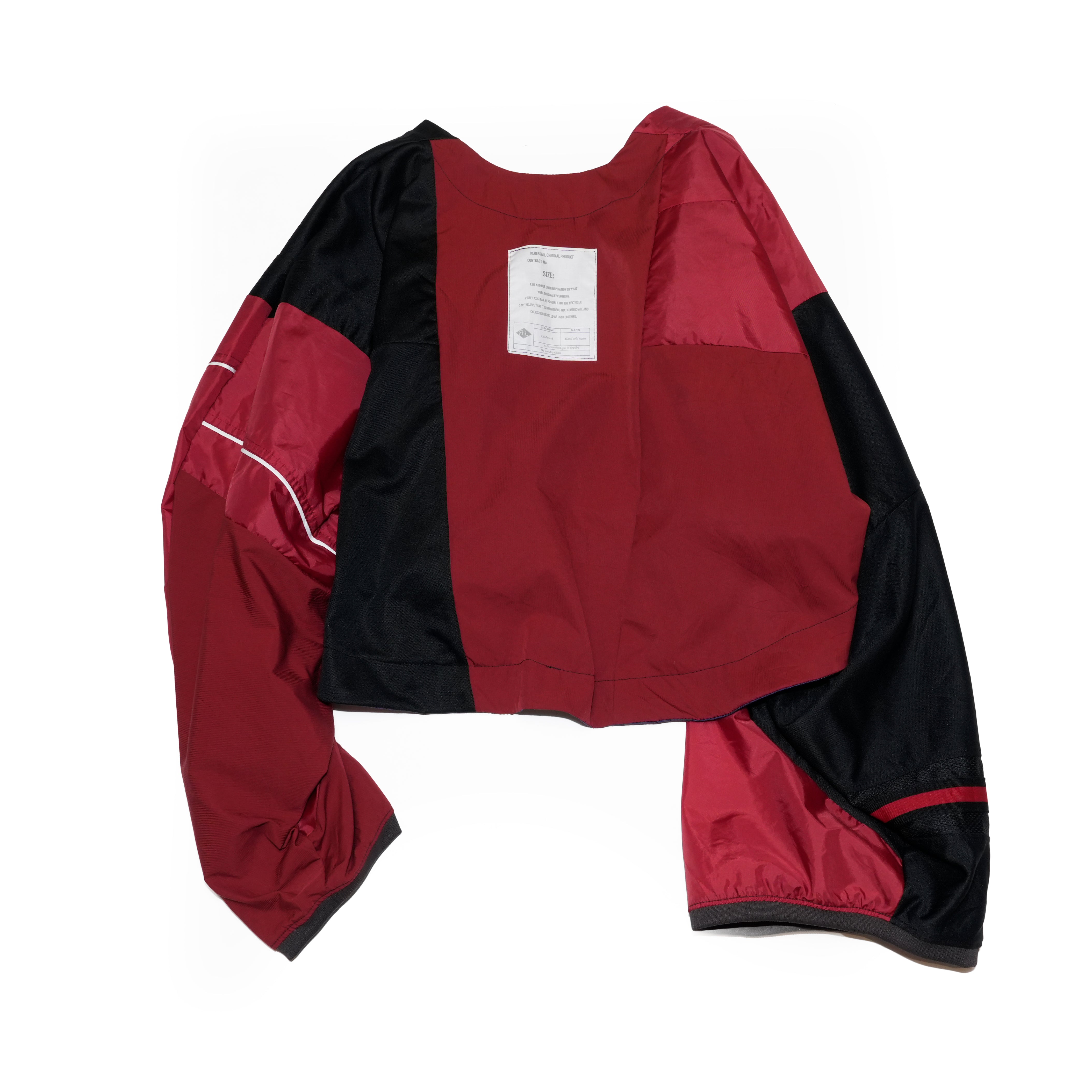 AT252 | ジャージパッチワークボレロ | Color:Multi_07 | Size-Free【REHERSALL_リハーズオール】【archive】