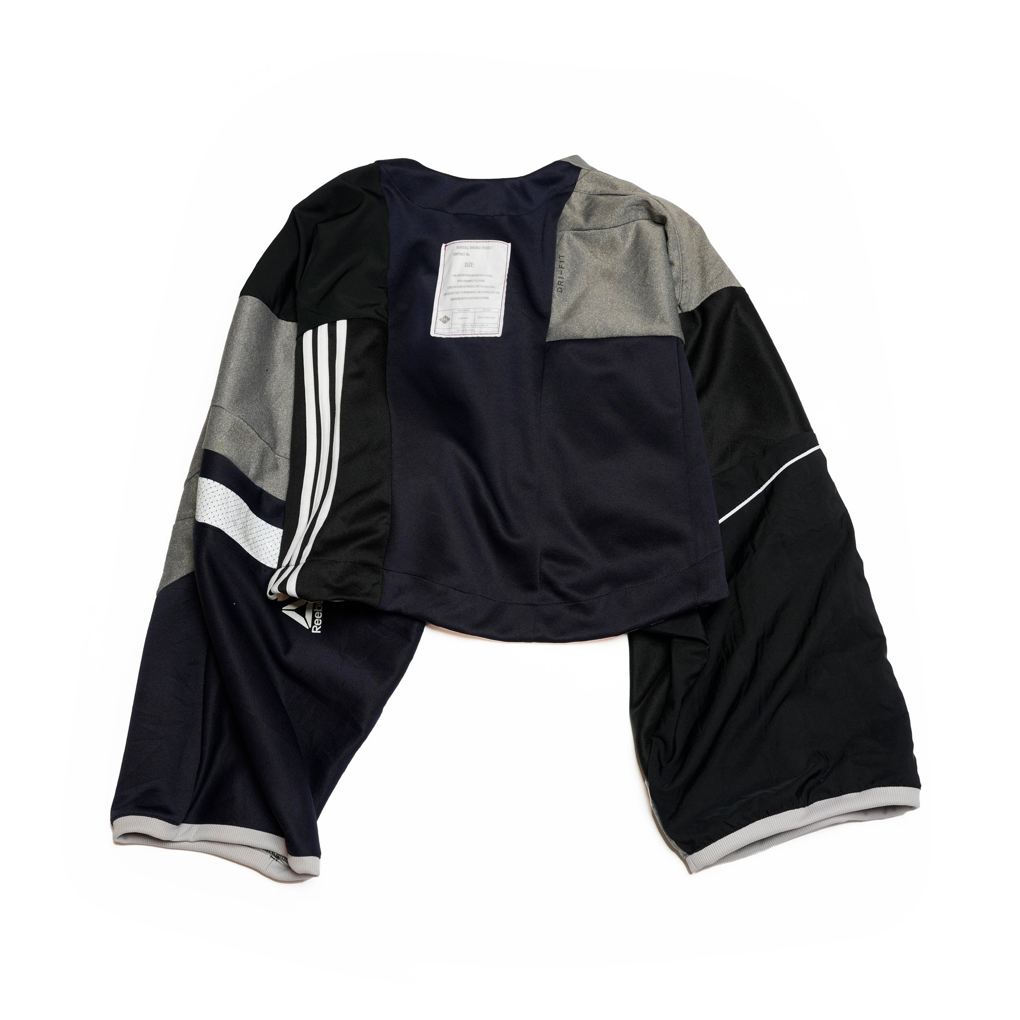 AT252 | ジャージパッチワークボレロ | Color:Multi_04 | Size-Free【REHERSALL_リハーズオール】