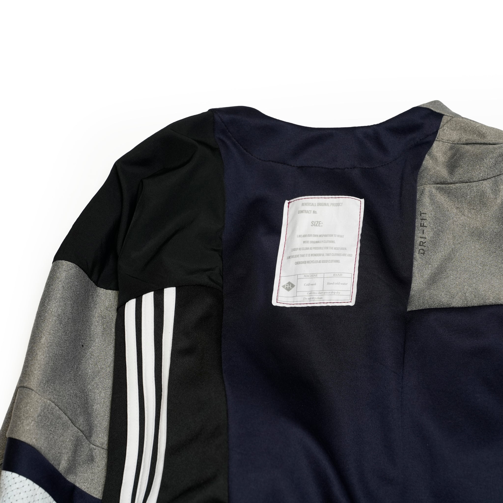 AT252 | ジャージパッチワークボレロ | Color:Multi_04 | Size-Free【REHERSALL_リハーズオール】
