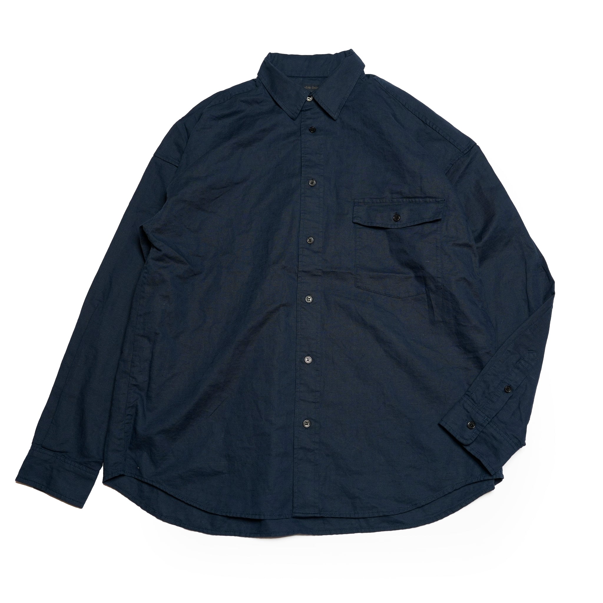 M-2410453 | Linen Shirts | Color:Pink/Navy/Snad【MODEM DESIGN_モデムデザイン】