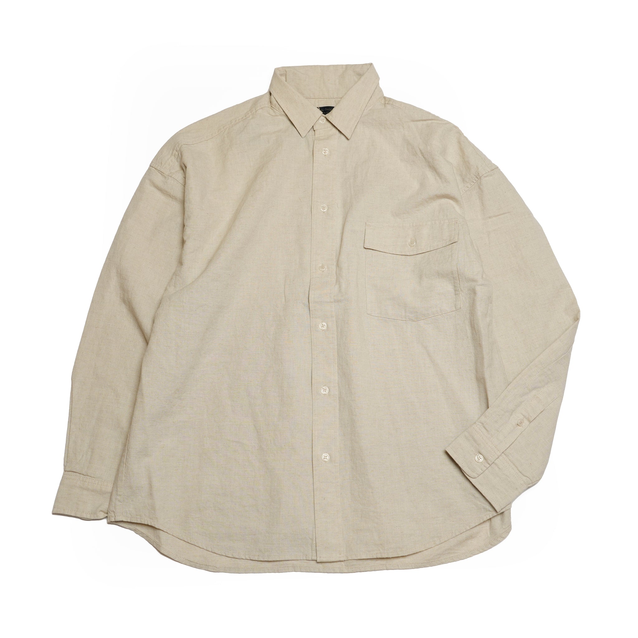 M-2410453 | Linen Shirts | Color:Pink/Navy/Snad【MODEM DESIGN_モデムデザイン】