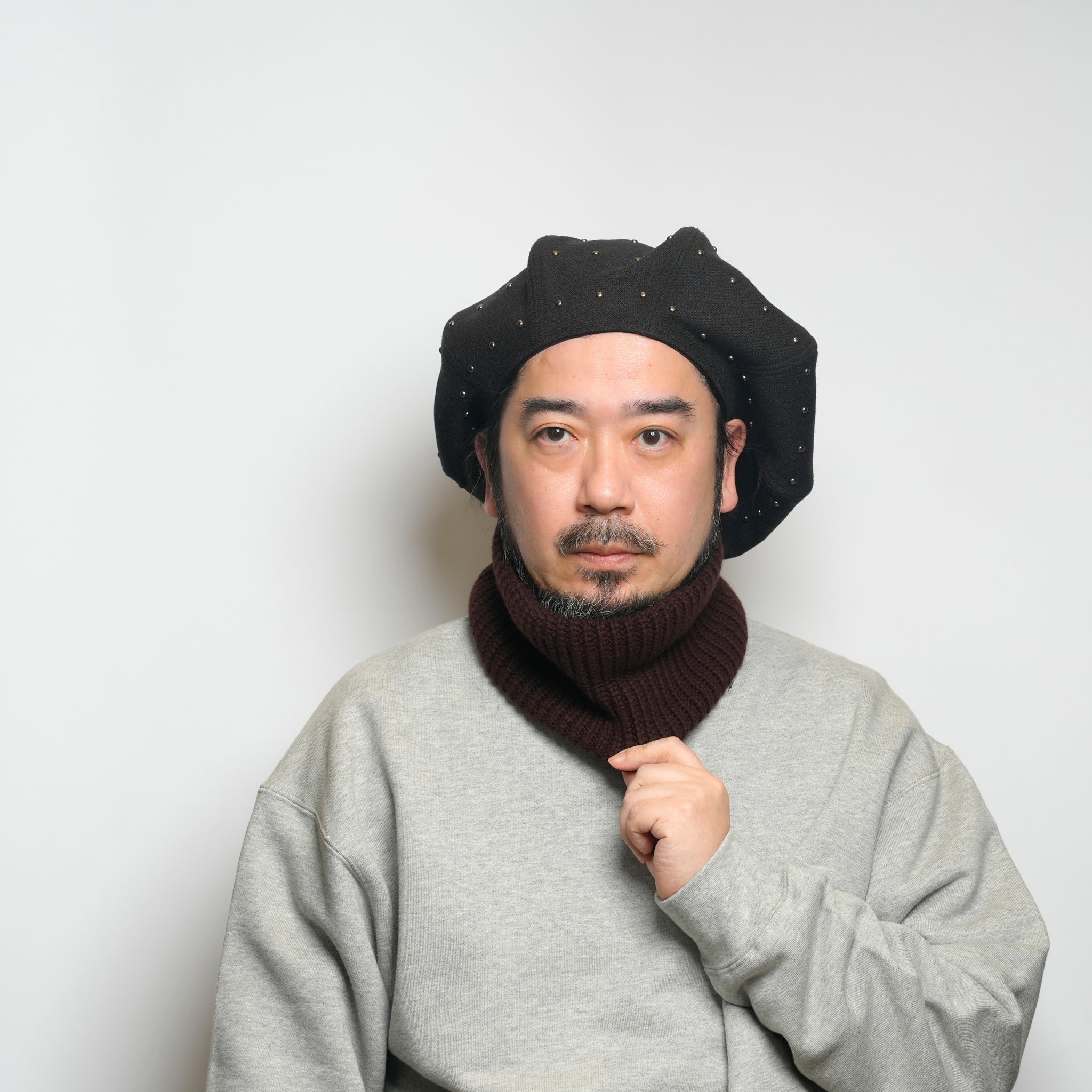 BIG HEAD-BAND | Color_*CHARCOAL/*BROWN【CITYLIGHTS PRODUCTS_シティライツプロダクツ】