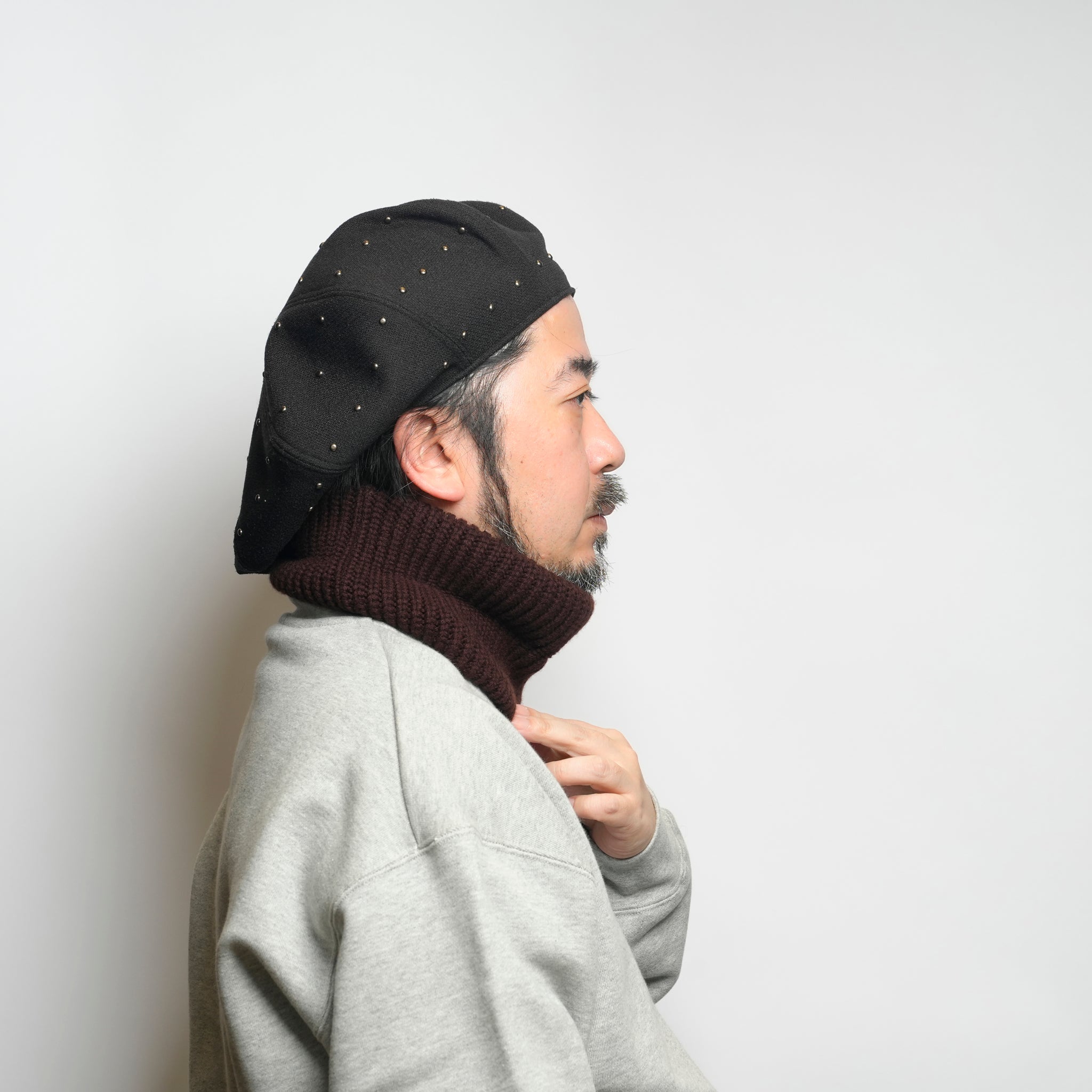 BIG HEAD-BAND | Color_*CHARCOAL/*BROWN【CITYLIGHTS PRODUCTS_シティライツプロダクツ】