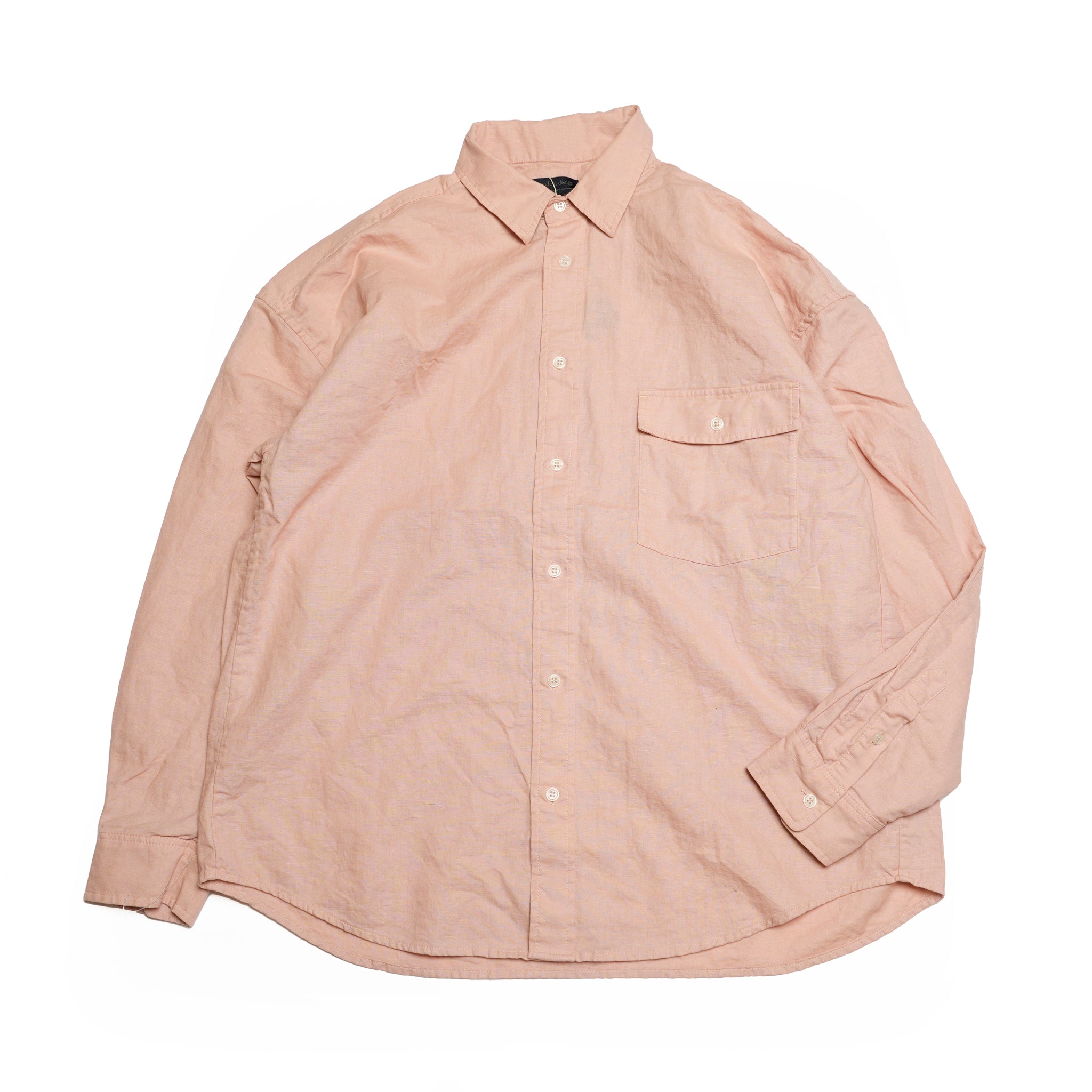 M-2410453 | Linen Shirts | Color:Pink/Navy/Snad【MODEM DESIGN_モデムデザイン】