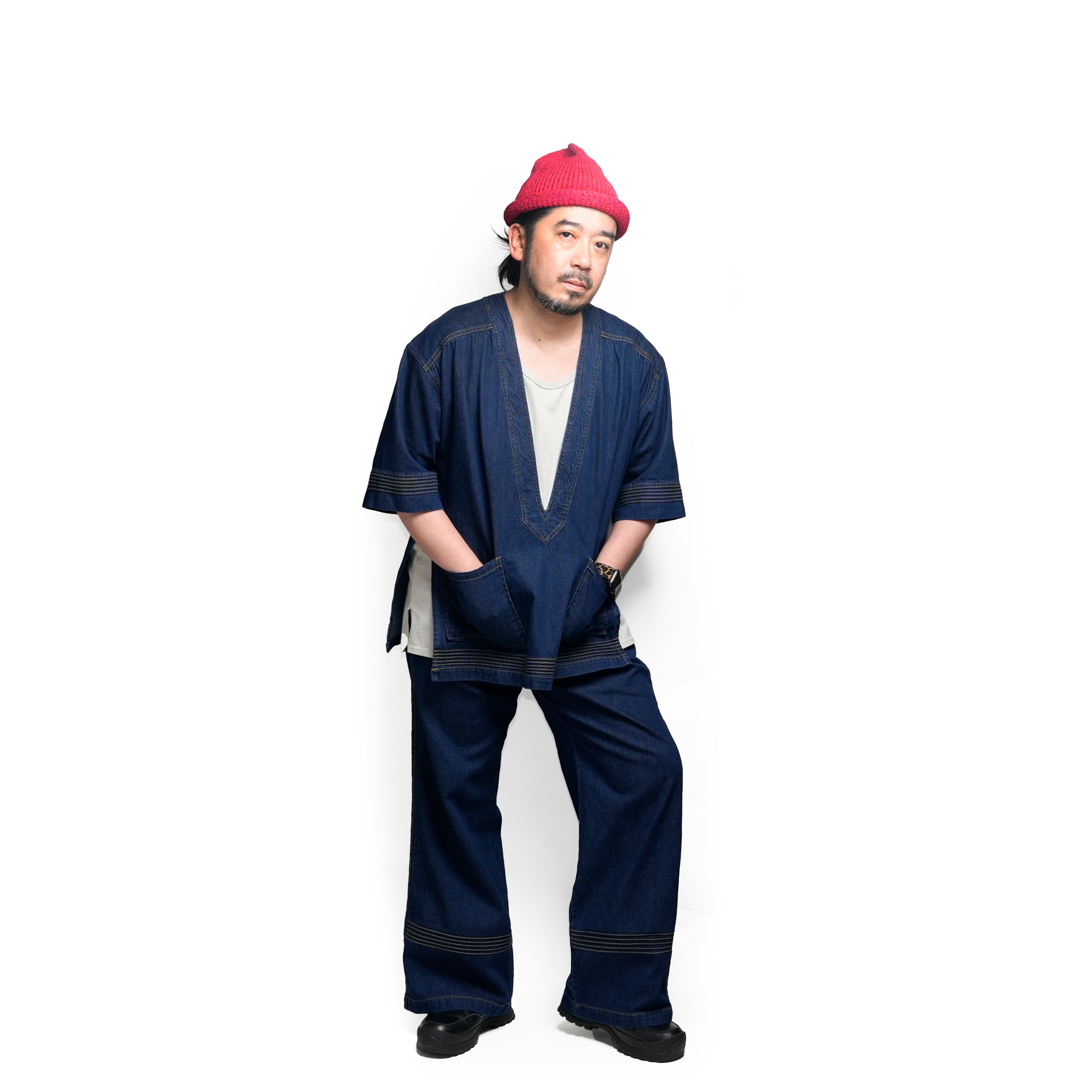 Denim Tops | Color_Navy | No_l-to002_navy【Looper_ルーパー】