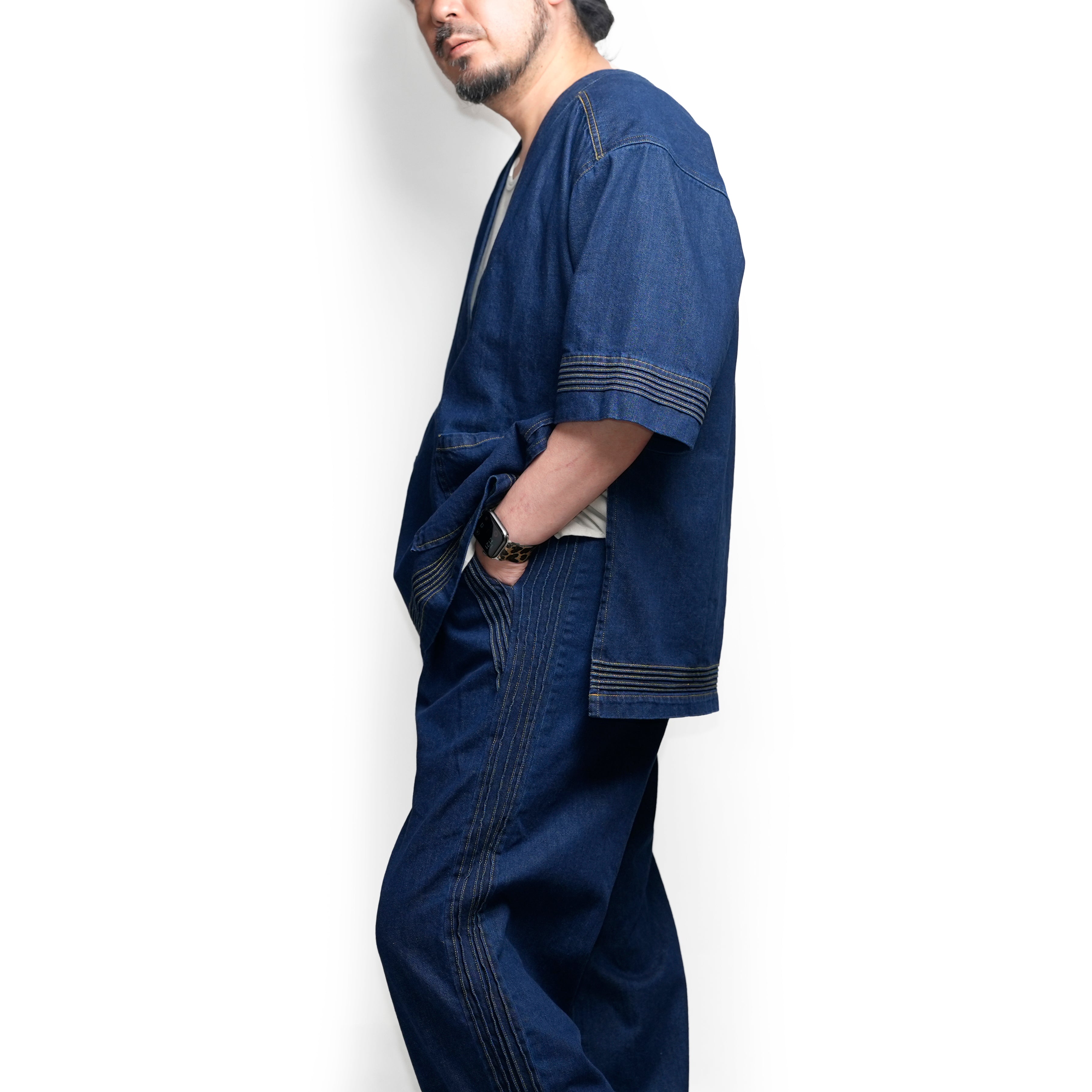 Denim Tops | Color_Navy | No_l-to002_navy【Looper_ルーパー】