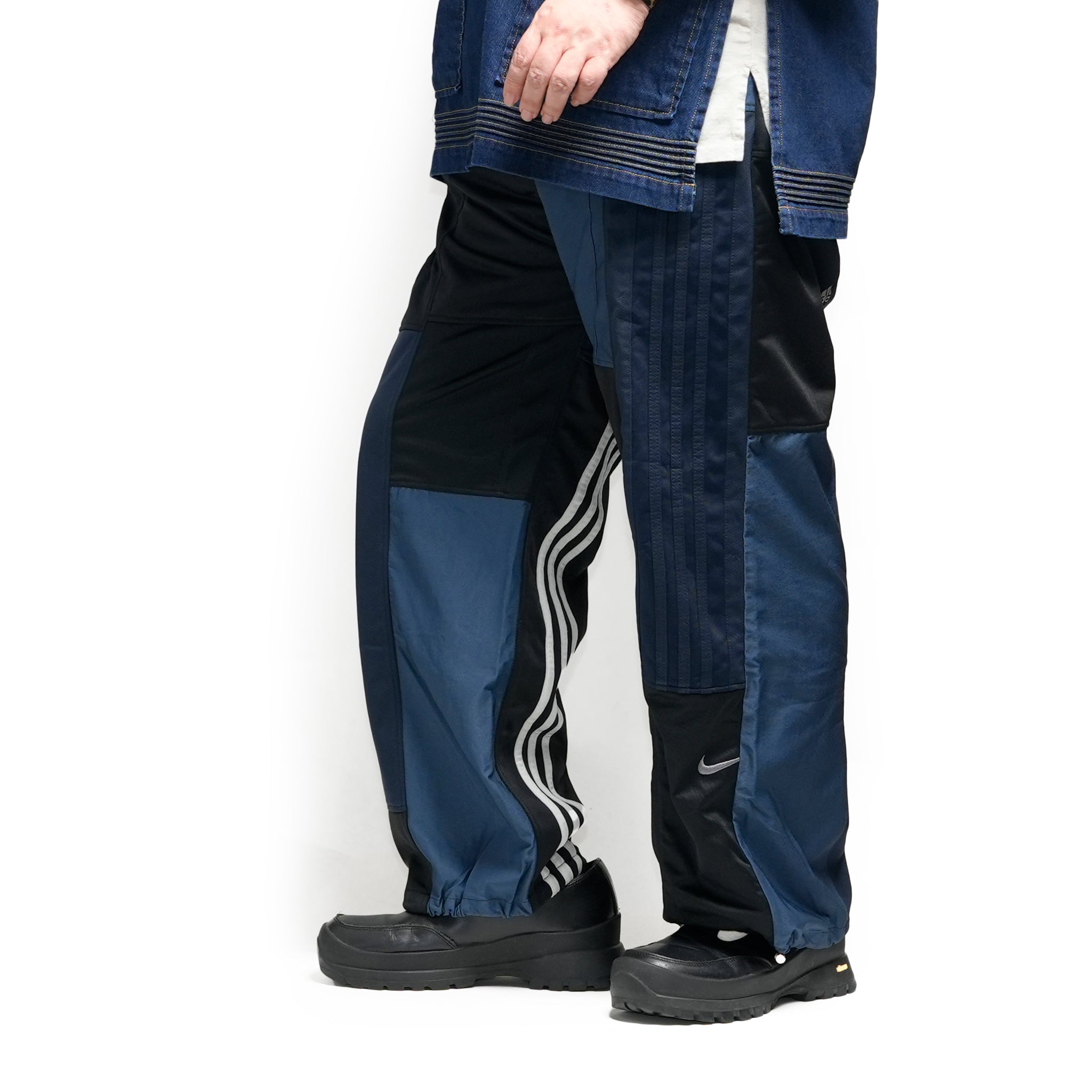 AT-253 | リメイクジャージパッチワークPT | Color:Multi_37 | Size:2【REHERSALL_リハーズオール】