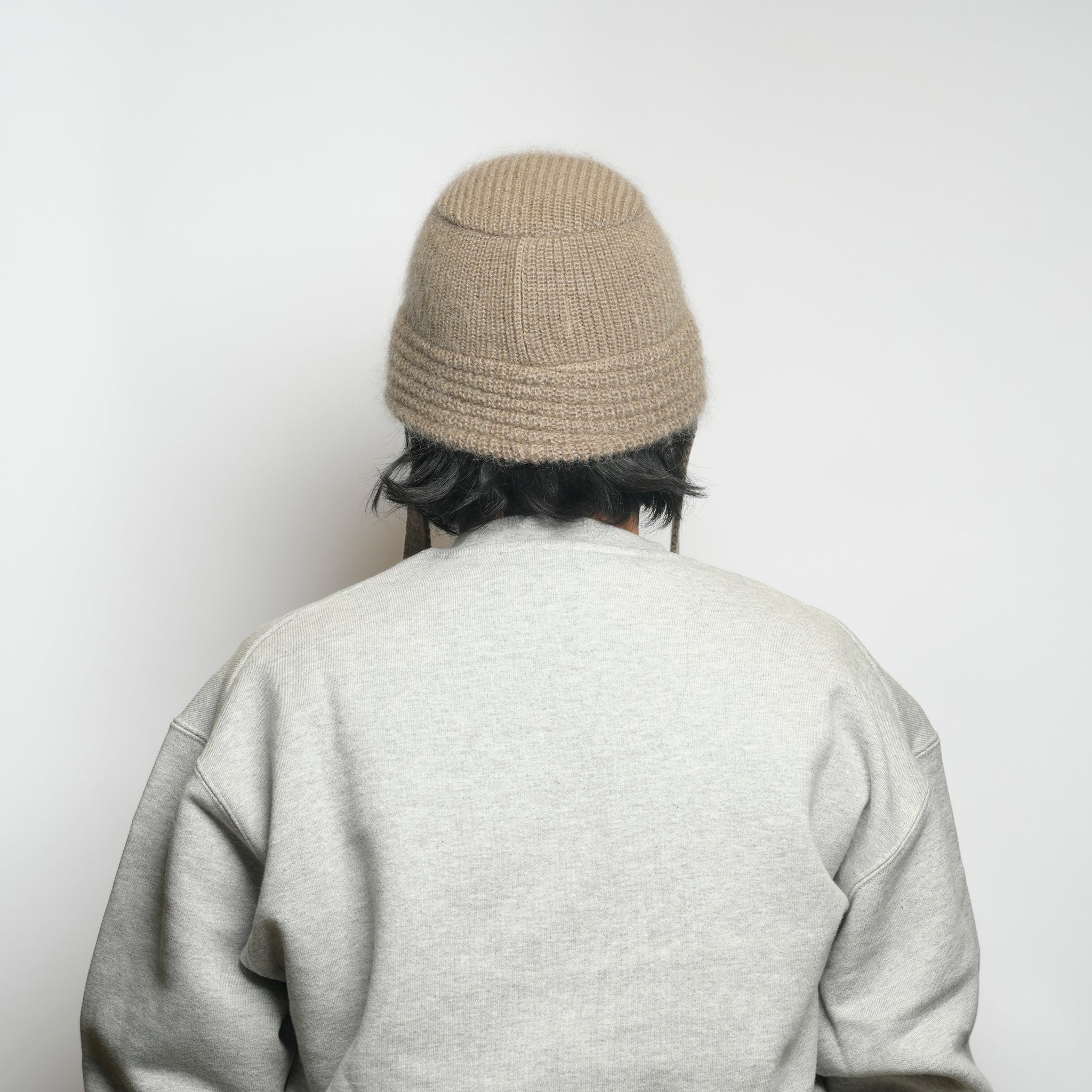 Mohair Knit Bucket Hat | Color_Ivory / Grayge / Black | No_rl-25-037w【RACAL_ラカル】