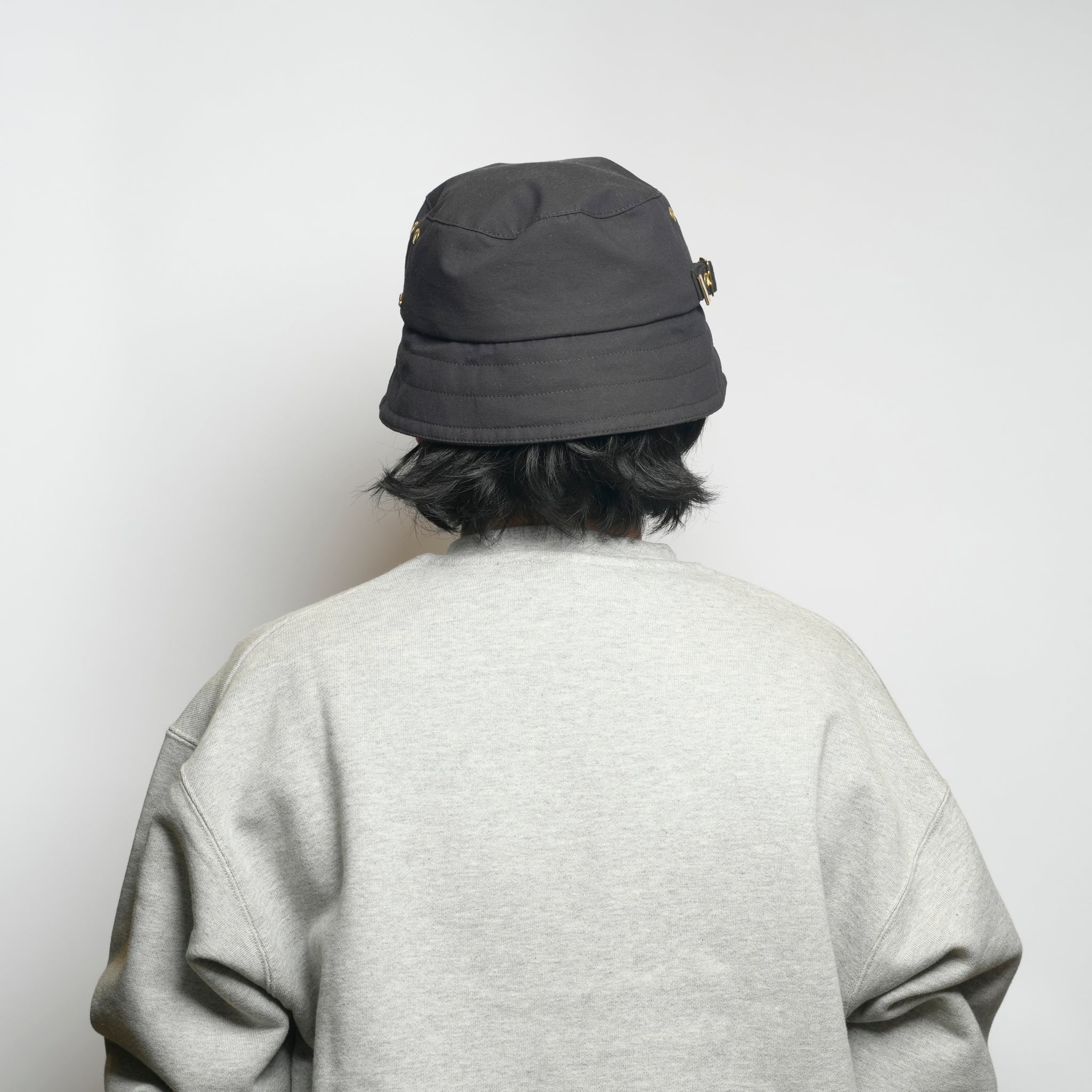 WAX-ish BUCKET HAT | Color_Olive/Charcoal | No_25-3-HTBH01【ORIGINAL JOHN_オリジナルジョン】