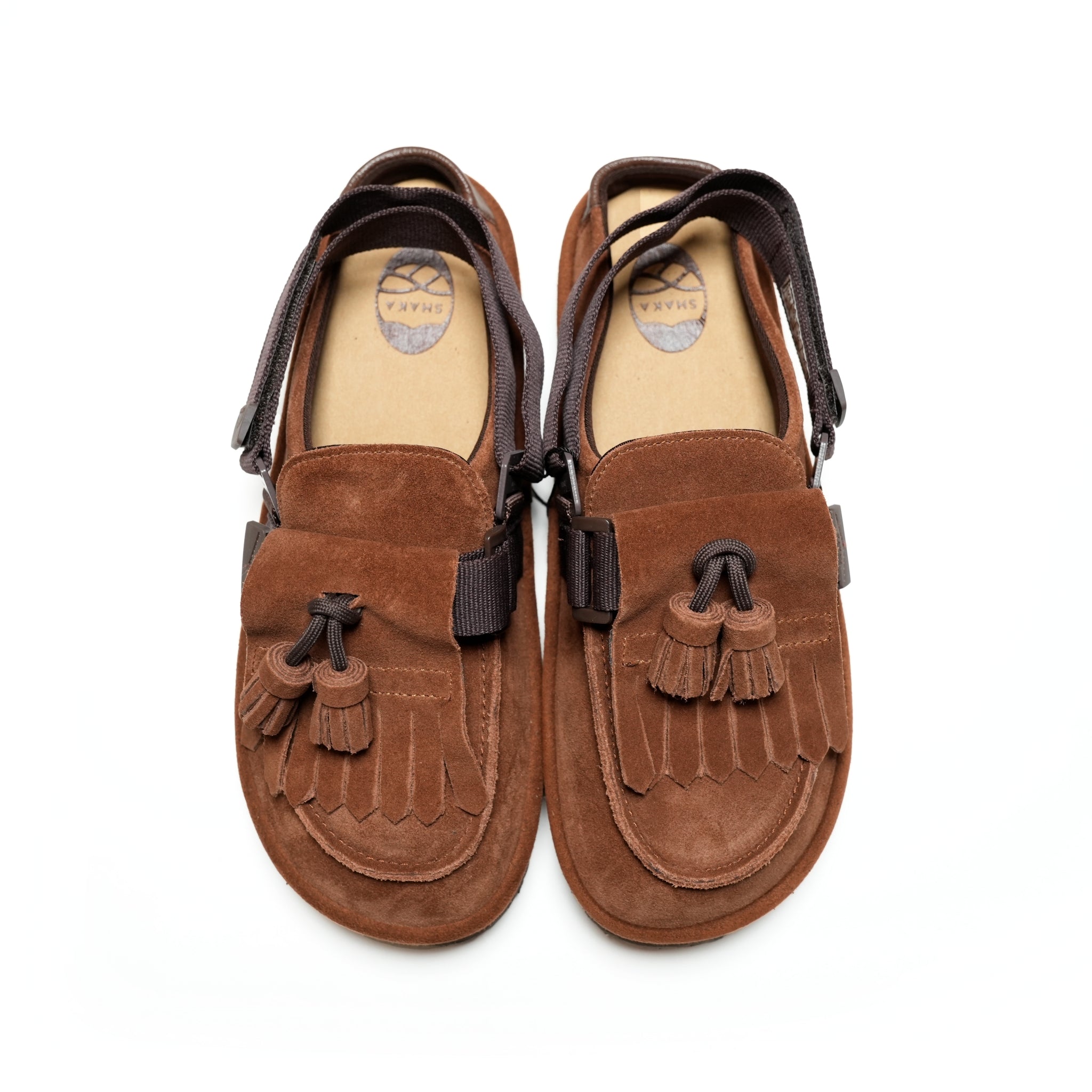 SK-296_Marron 01S | MOC MULE TASSEL SUEDE – Marron 01S | SHAKA