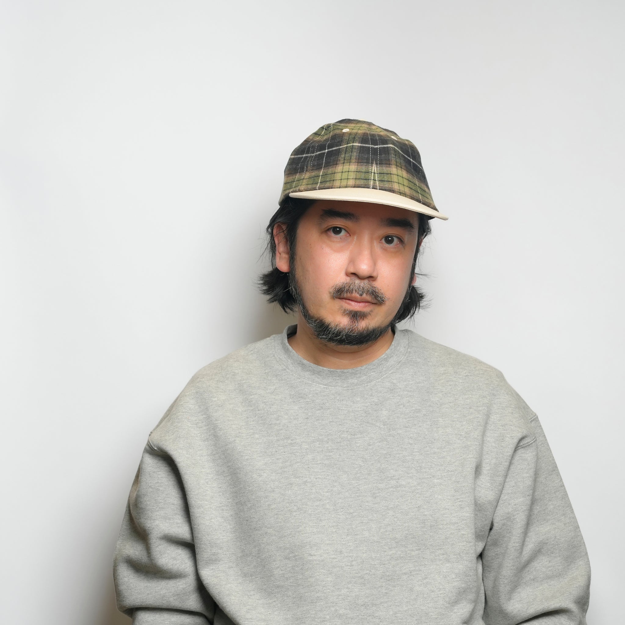 6 panel long brim cap – Green(C) | stf-001-green(c) | SHARE THE FANTASY