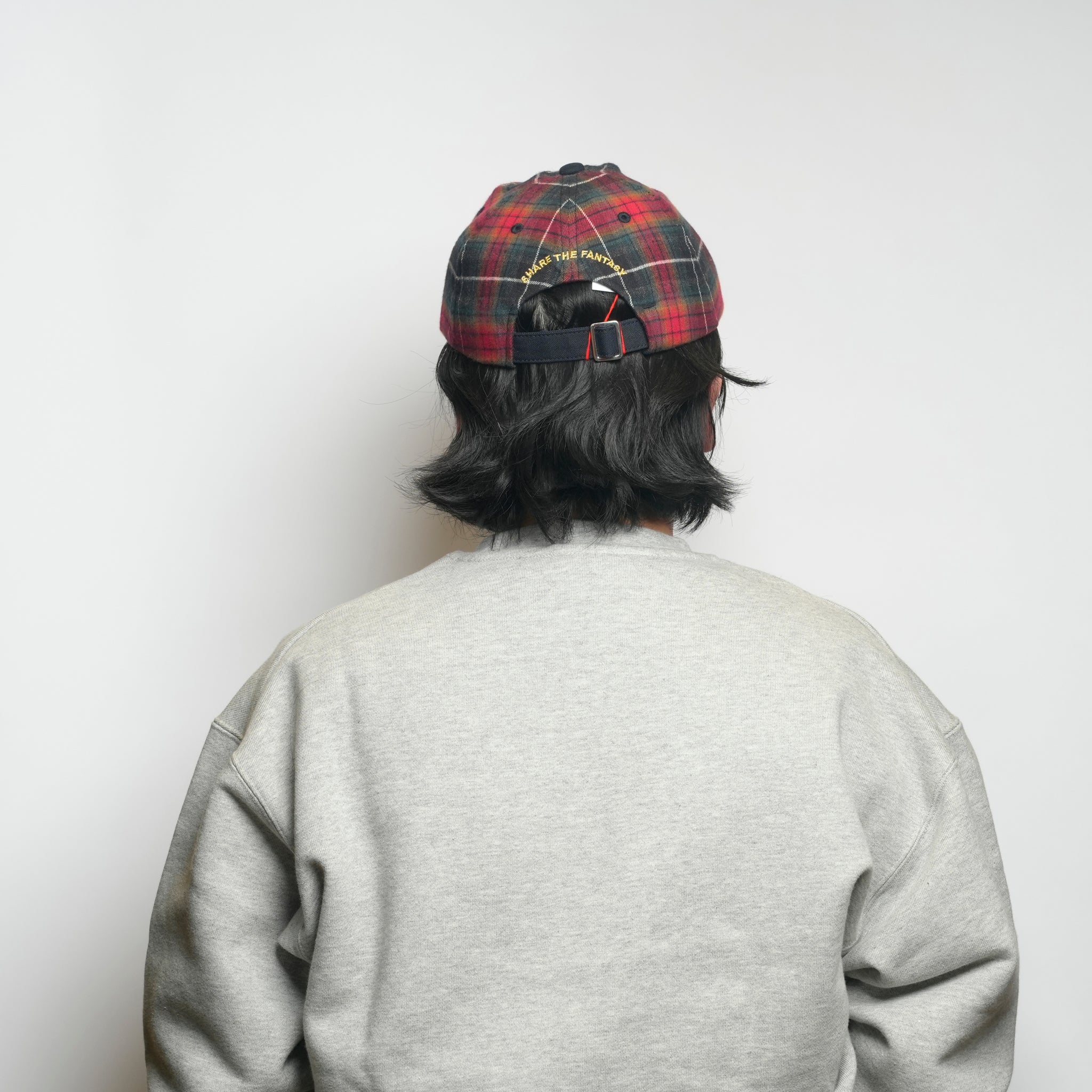 6 panel long brim cap – Red(C) | stf-001-red(c)_red(c) | SHARE THE FANTASY