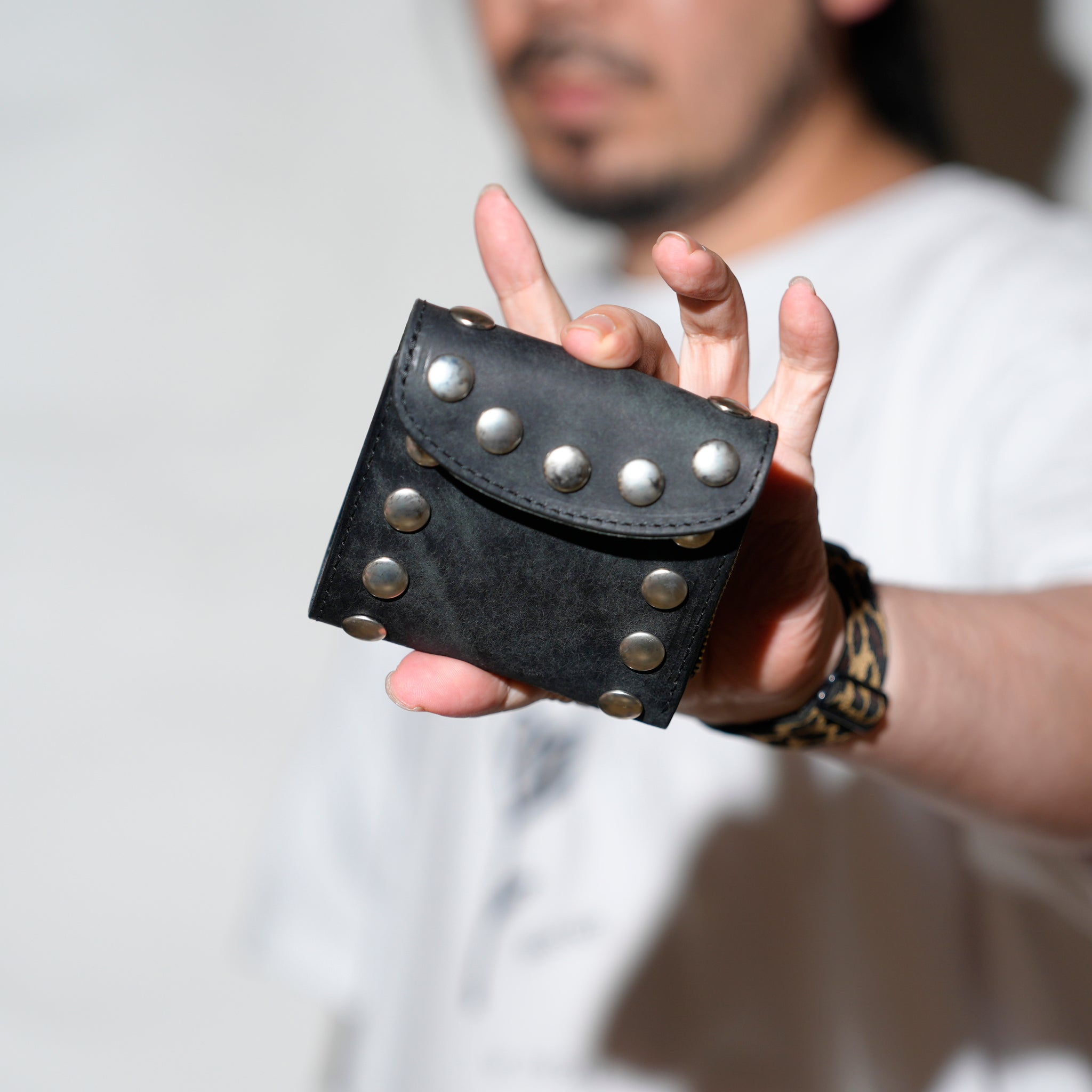 No:PN992003 | Name:特大カシメサイフ | Color:Black |【SARANAM_サラナン】