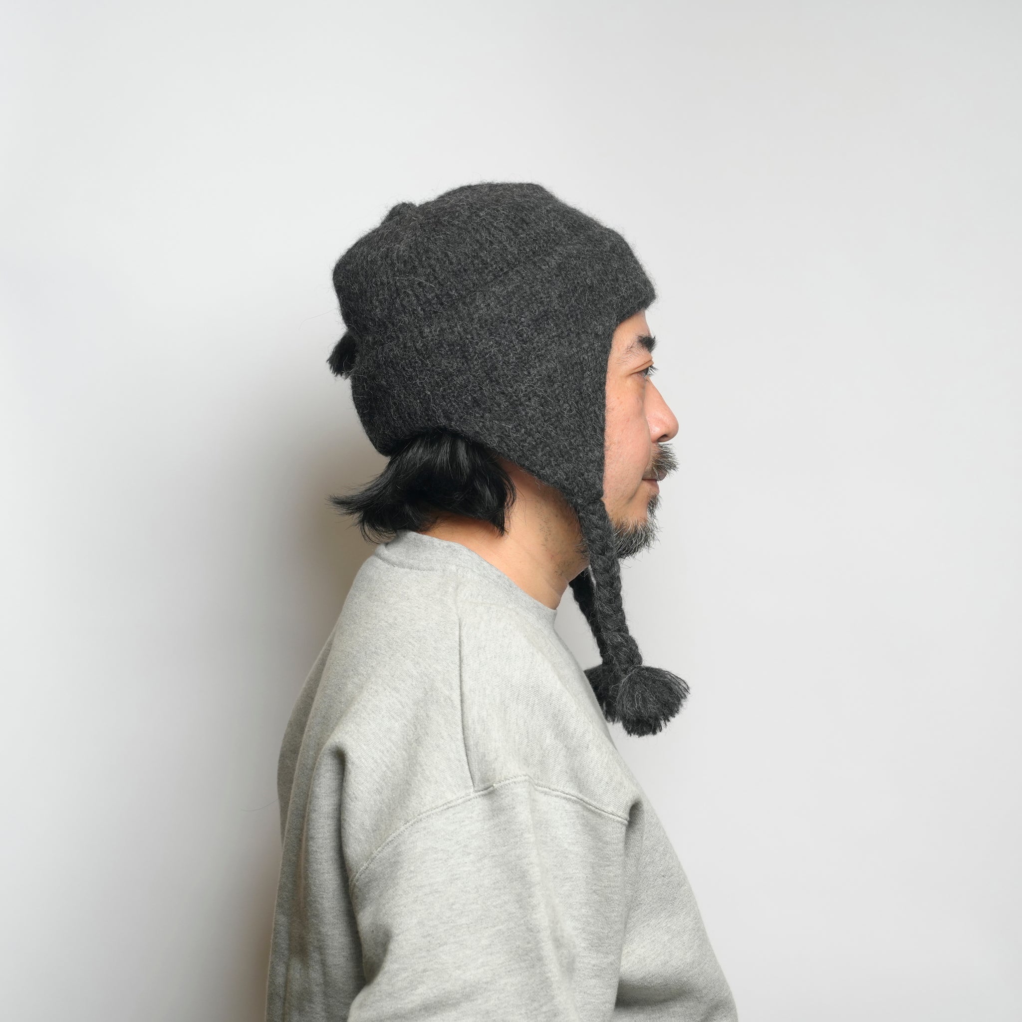 Alpaca Shaggy Chullio Hat | Color_Charcoal | No_prc05-02_charcoal【MONITALY_モニタリー】