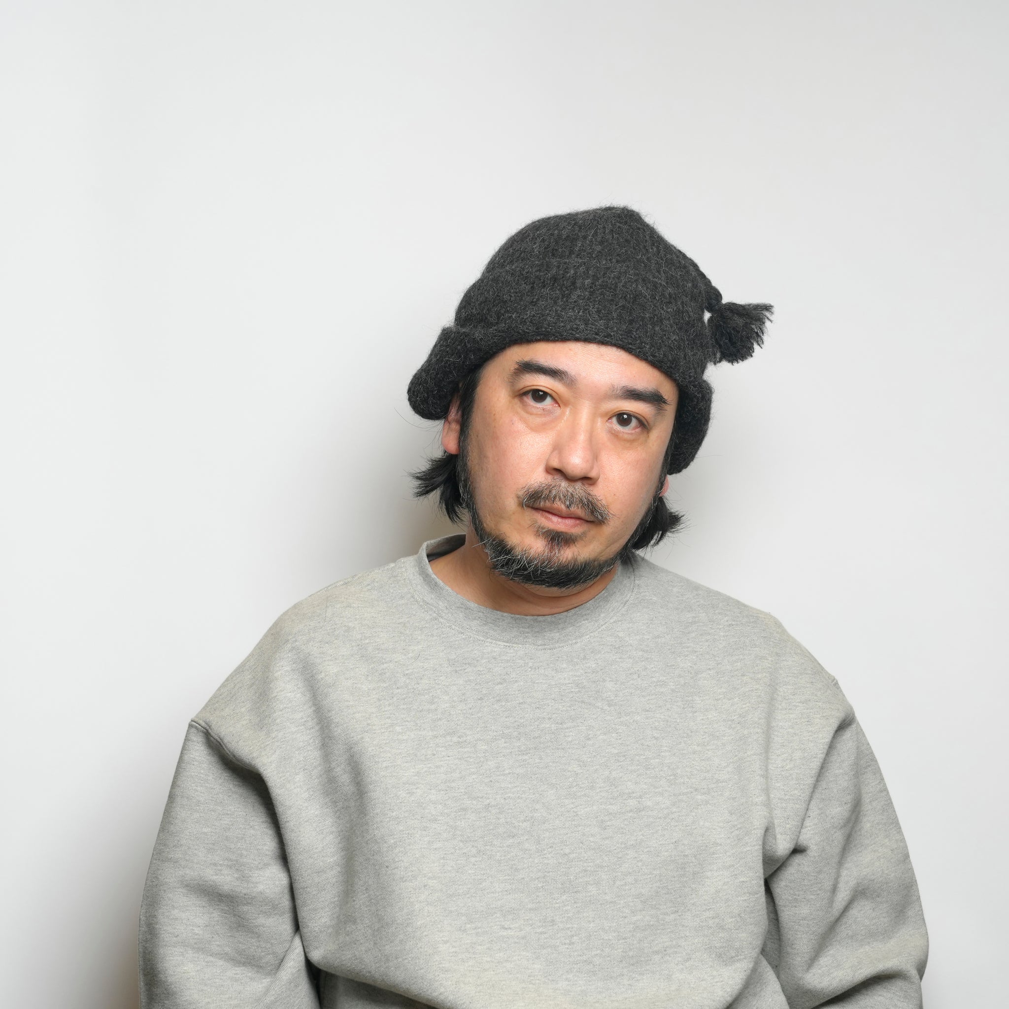 Alpaca Shaggy Chullio Hat | Color_Charcoal | No_prc05-02_charcoal【MONITALY_モニタリー】