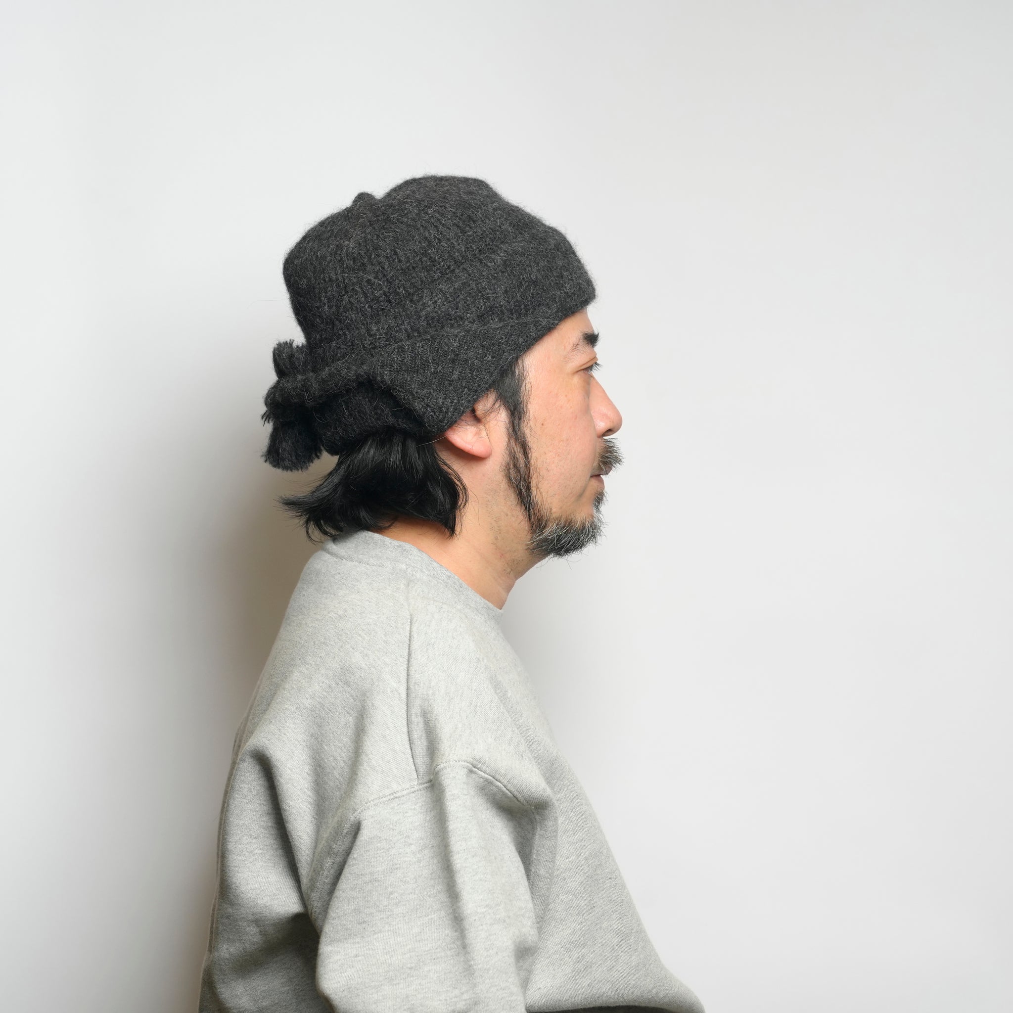 Alpaca Shaggy Chullio Hat | Color_Charcoal | No_prc05-02_charcoal【MONITALY_モニタリー】