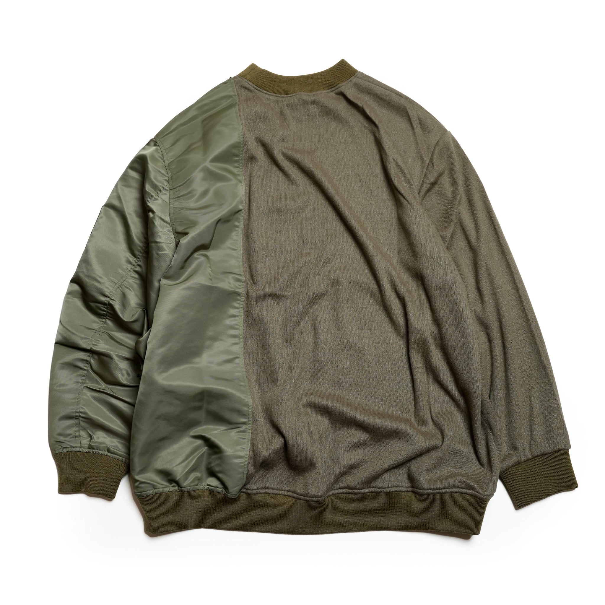 SF24AW-04_KHAKI | Trompe l’oeil Pulover | Color:Khaki【STOF_ストフ】【archive】