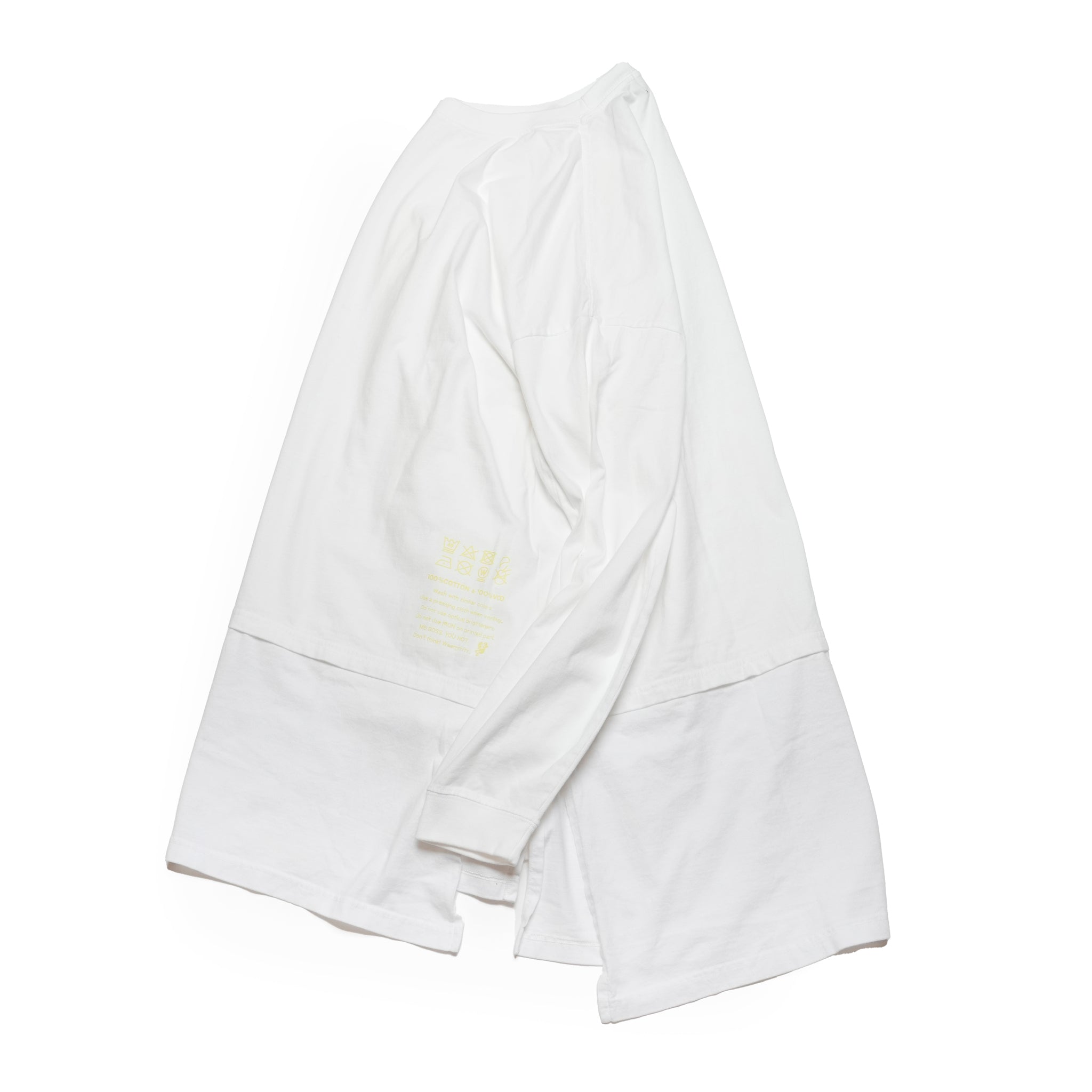 VOO-1213_White | D.I.Y LONG LONG TEE | Color:White【VOO_ヴォー】【archive】