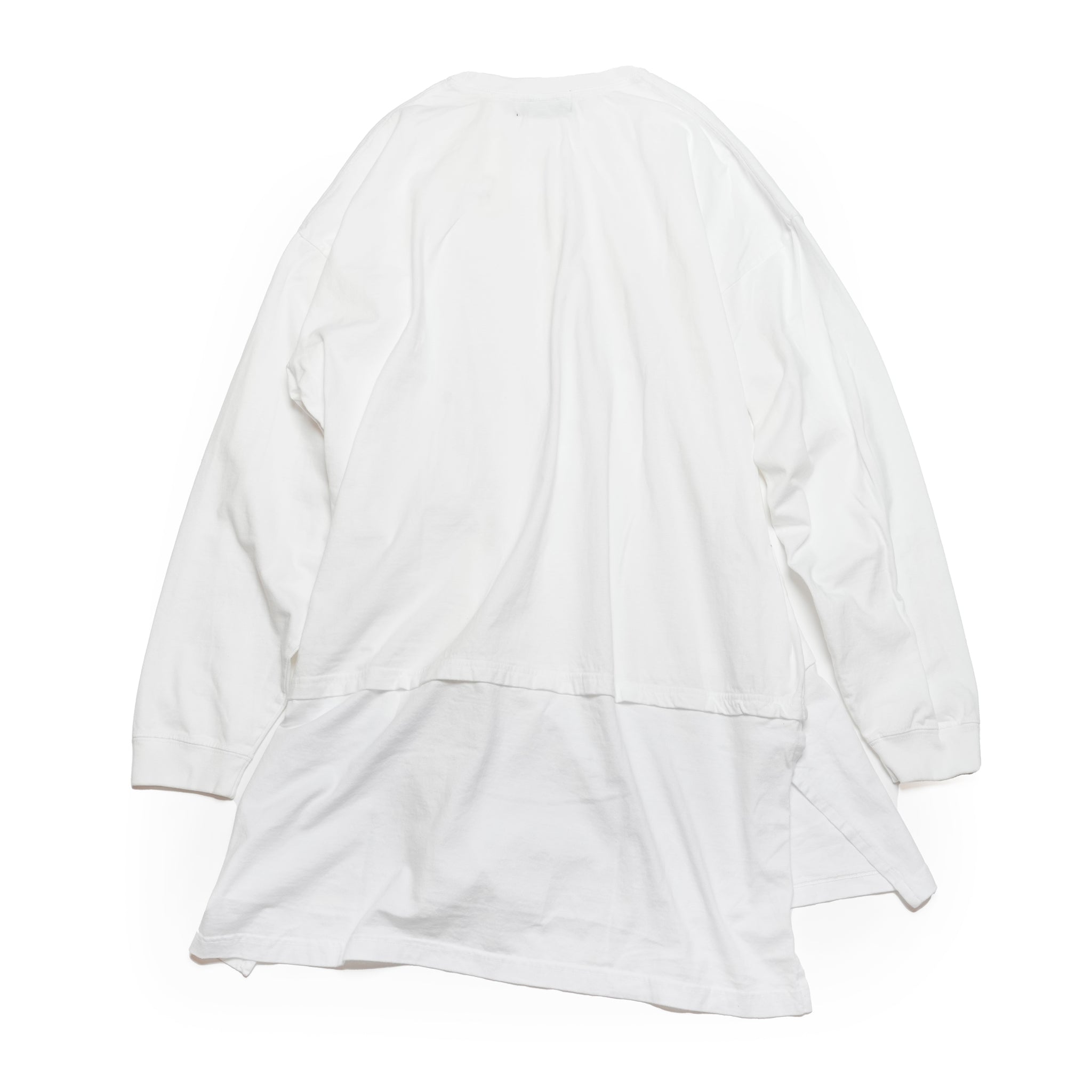 VOO-1213_White | D.I.Y LONG LONG TEE | Color:White【VOO_ヴォー】【archive】