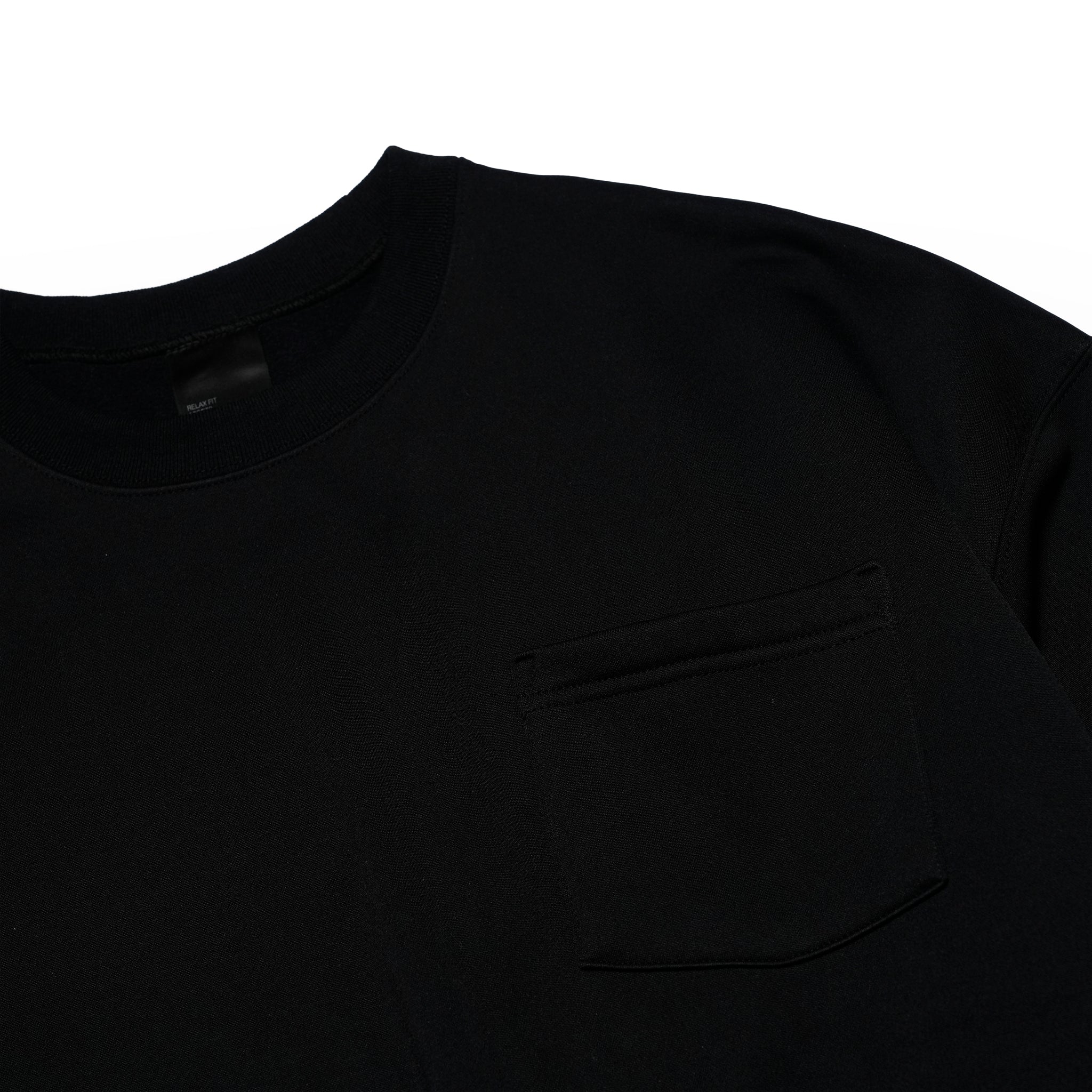 №144 Gildan cordura Pocket crew sw – Black | RELAX FIT SPORTS