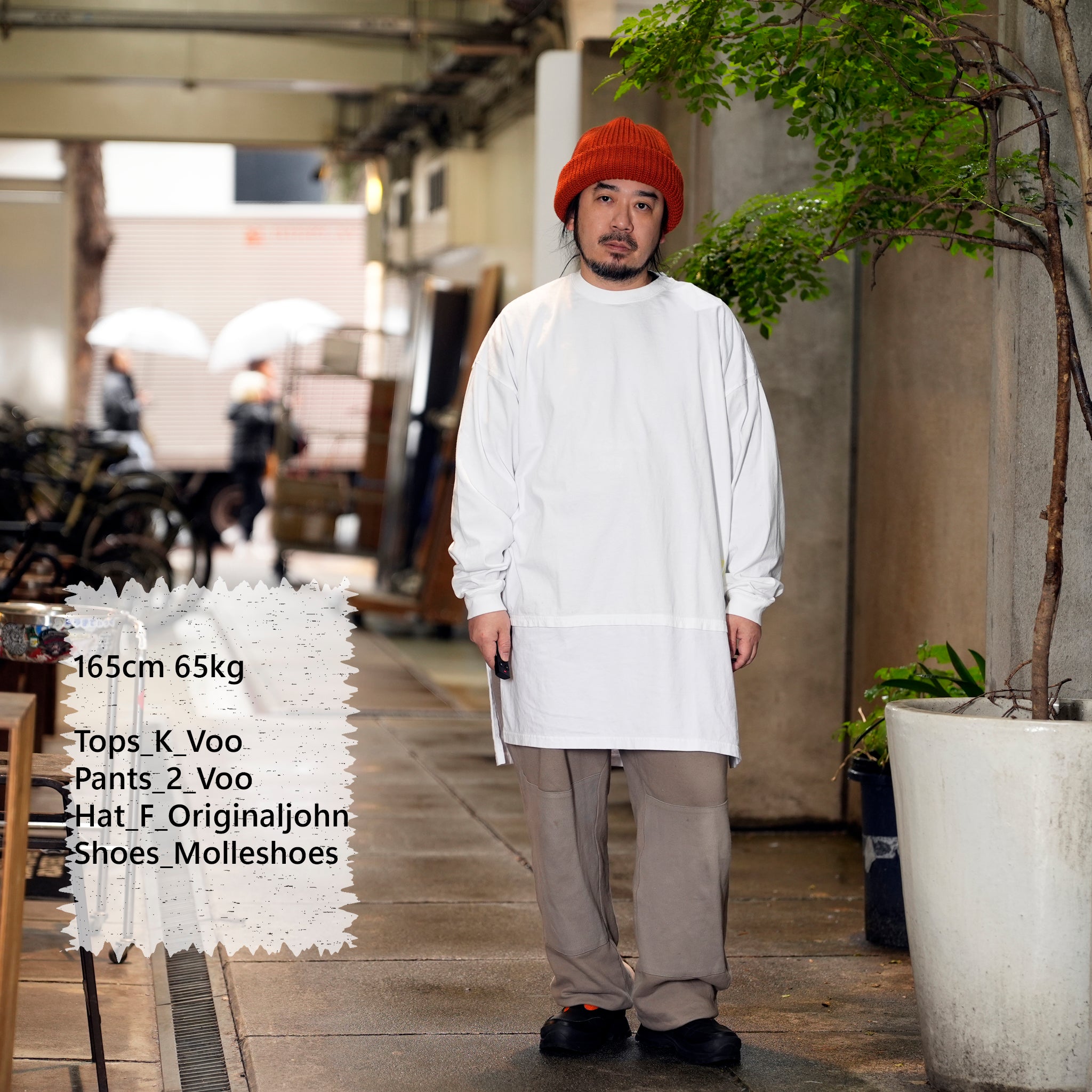 VOO-1213_White | D.I.Y LONG LONG TEE | Color:White【VOO_ヴォー】【archive】