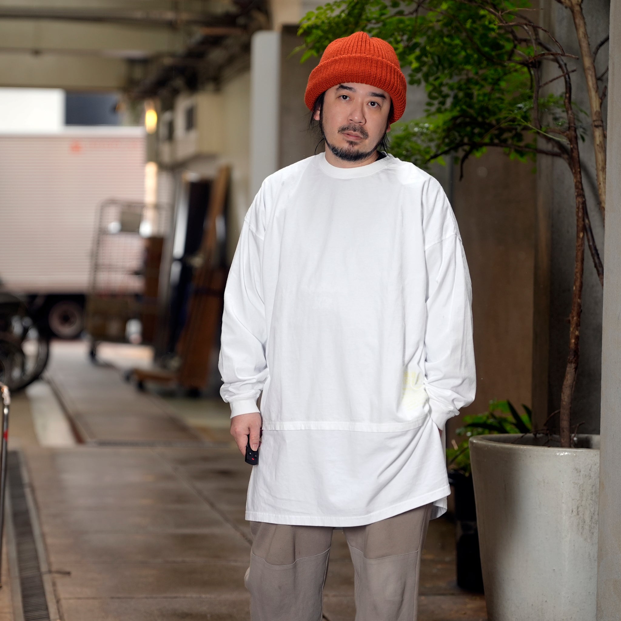 VOO-1213_White | D.I.Y LONG LONG TEE | Color:White【VOO_ヴォー】【archive】