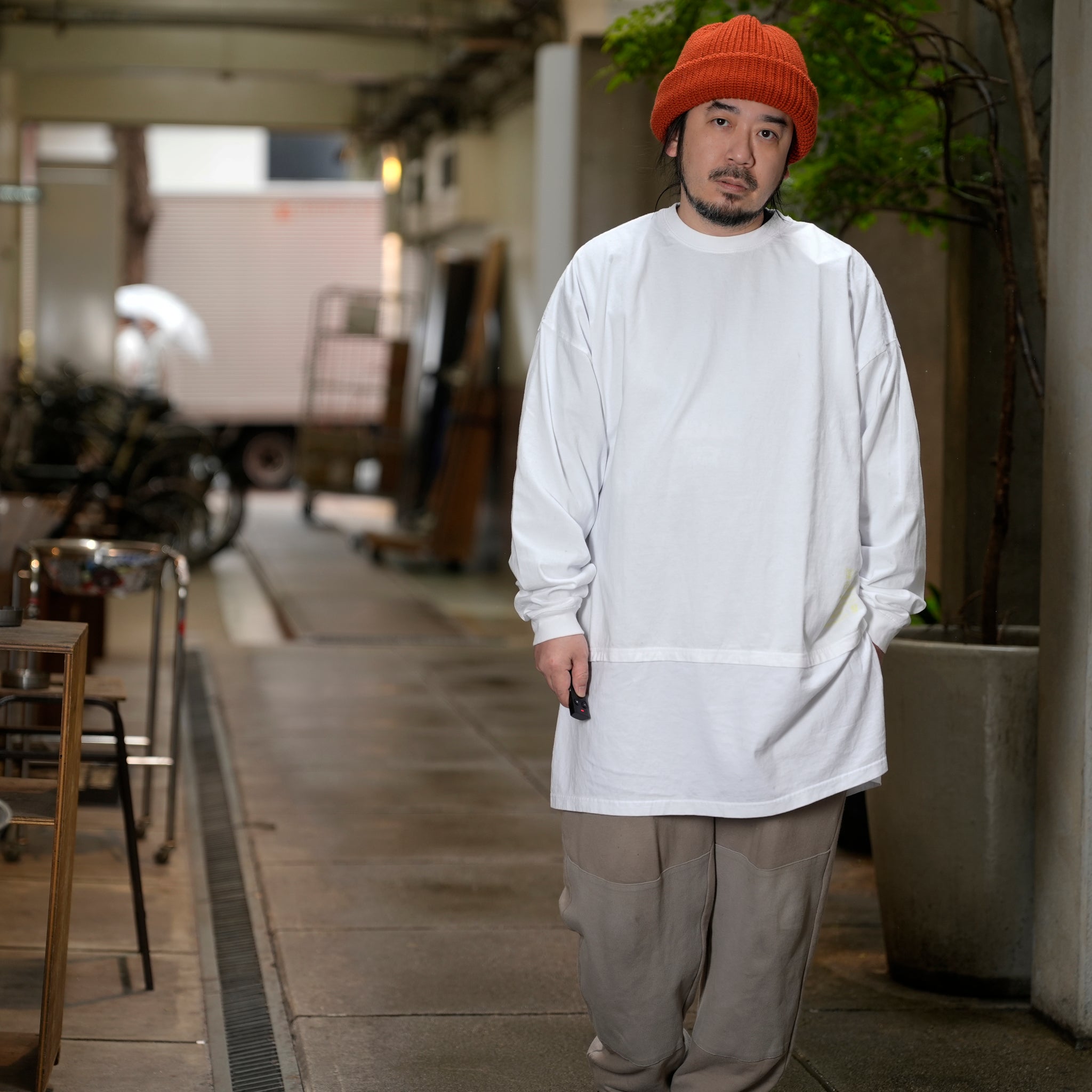 VOO-1213_White | D.I.Y LONG LONG TEE | Color:White【VOO_ヴォー】【archive】