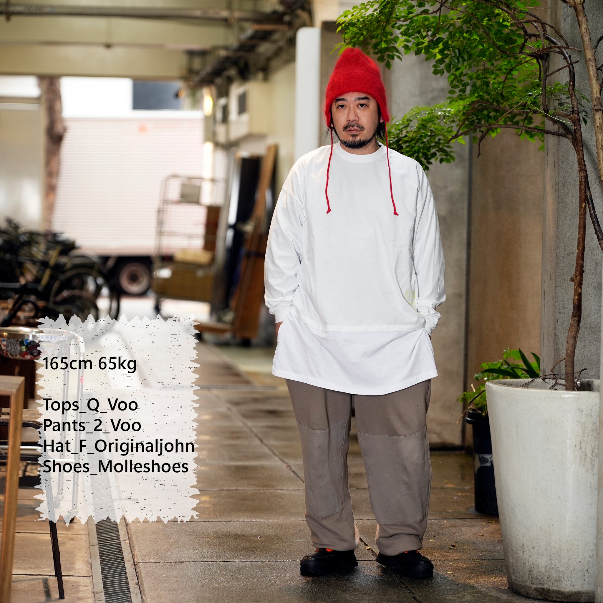 VOO-1213_White | D.I.Y LONG LONG TEE | Color:White【VOO_ヴォー】【archive】