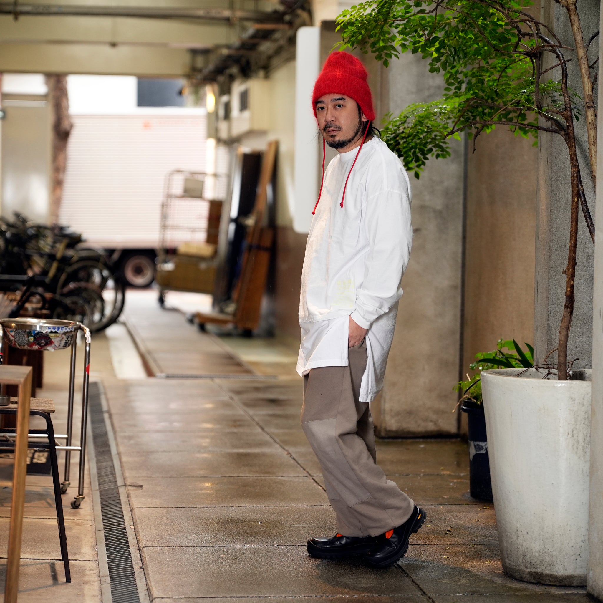 VOO-1213_White | D.I.Y LONG LONG TEE | Color:White【VOO_ヴォー】【archive】