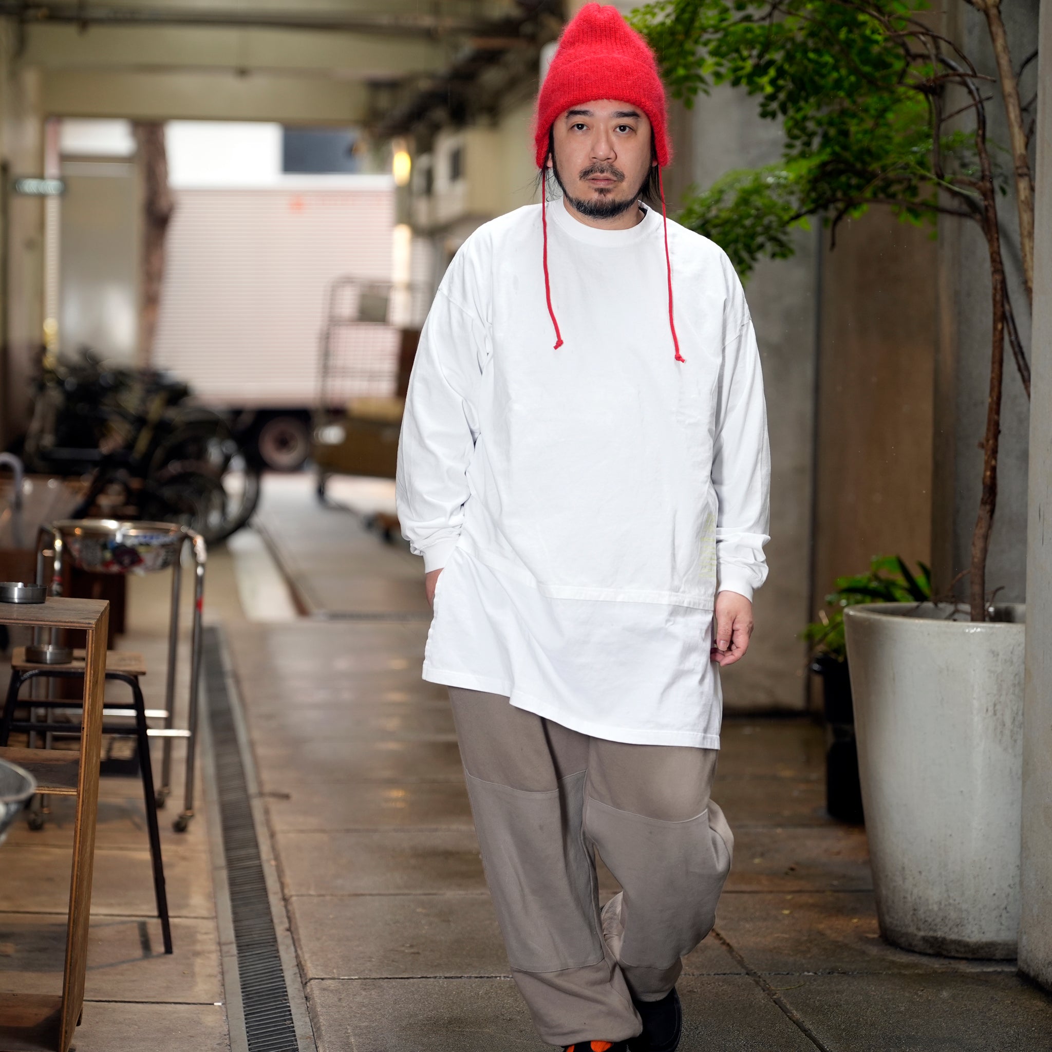 VOO-1213_White | D.I.Y LONG LONG TEE | Color:White【VOO_ヴォー】【archive】