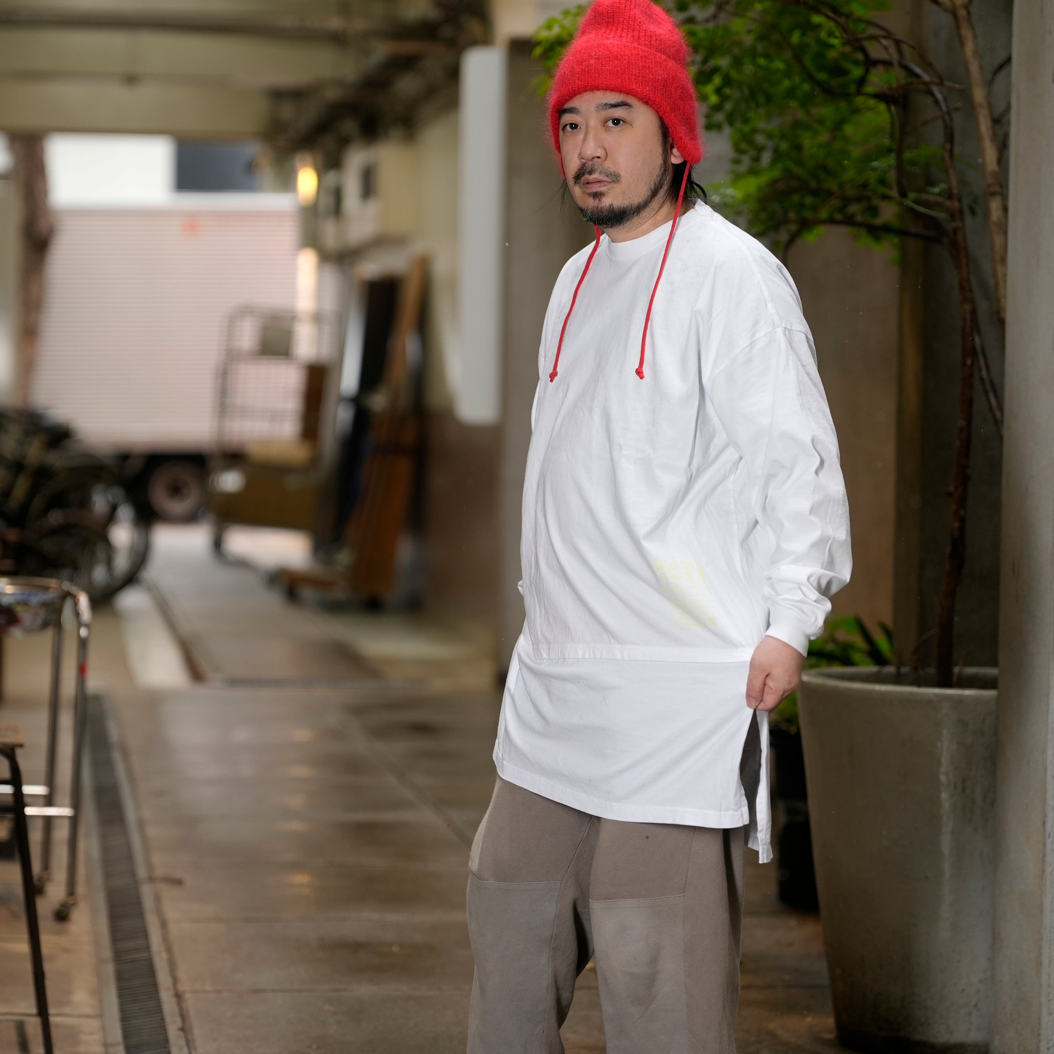 VOO-1213_White | D.I.Y LONG LONG TEE | Color:White【VOO_ヴォー】【archive】