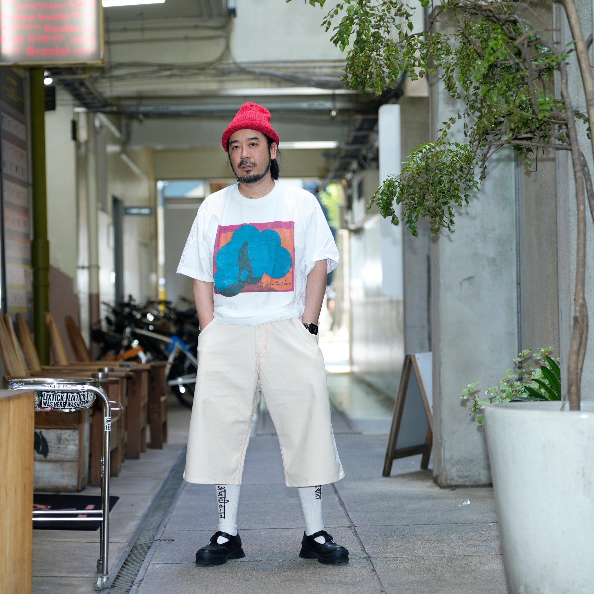 Painter pants -Quarter Length | Color_4 stich colors | No_CBC-ImSt-18【IMPRESTORE_インプレストア】