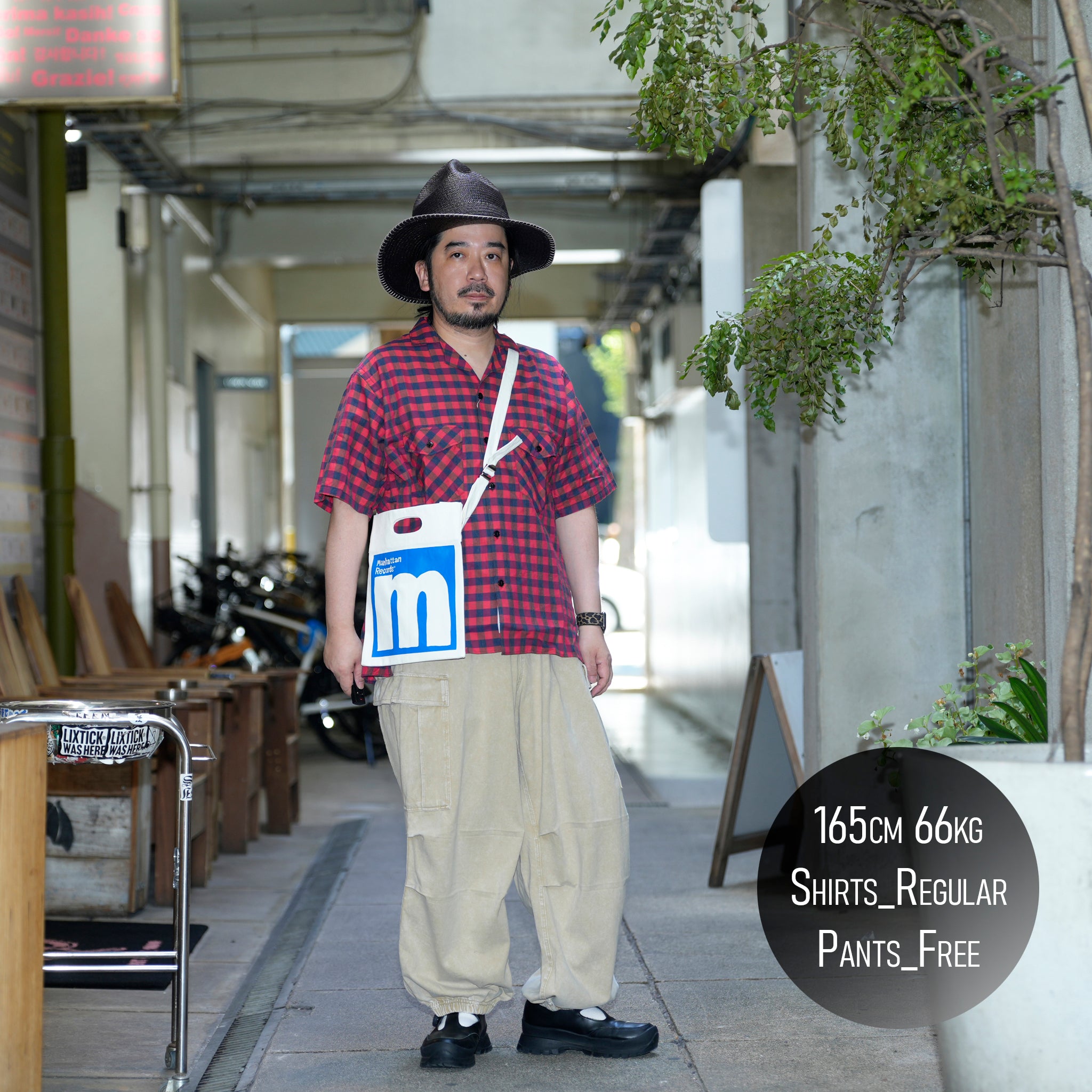 SAMUEL × Manhattan Records SHOPPER 7inch BAG | Color:Off White | S-25SS-AC-004【SAMUEL_サミュエル】