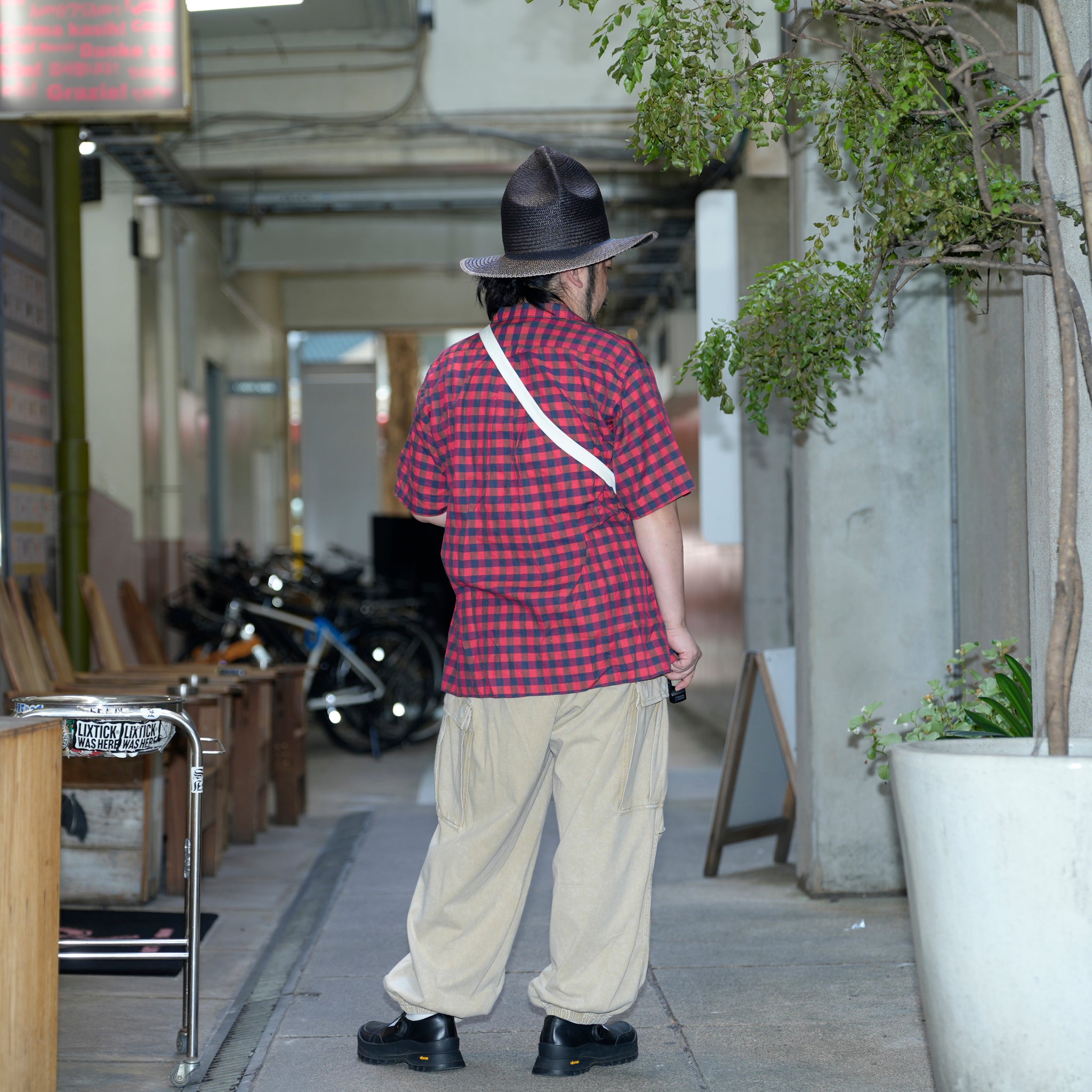 PETITE COLLAR S/S SHIRT *RED PLAID | Regular/Tall | HOMESICK MIX SERIES【CITYLIGHTS PRODUCTS_シティライツプロダクツ】