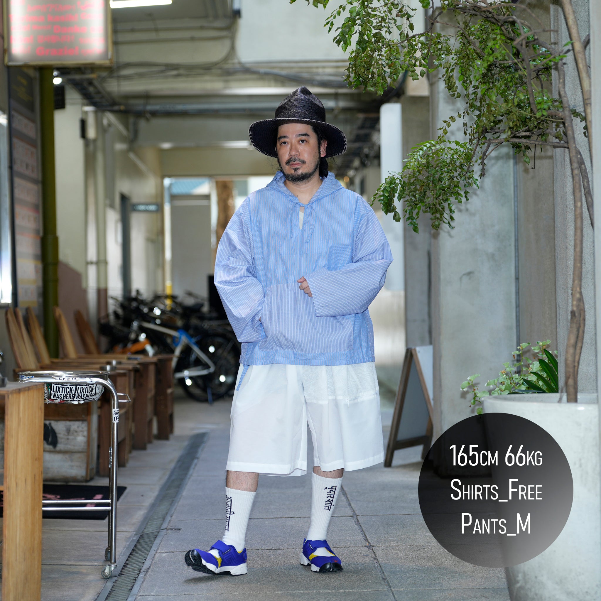 SHIRT PARKA- CRAZY STRIPE(BLUE) | Color_Blue | No_SHPK-01【CATTA_カッタ】