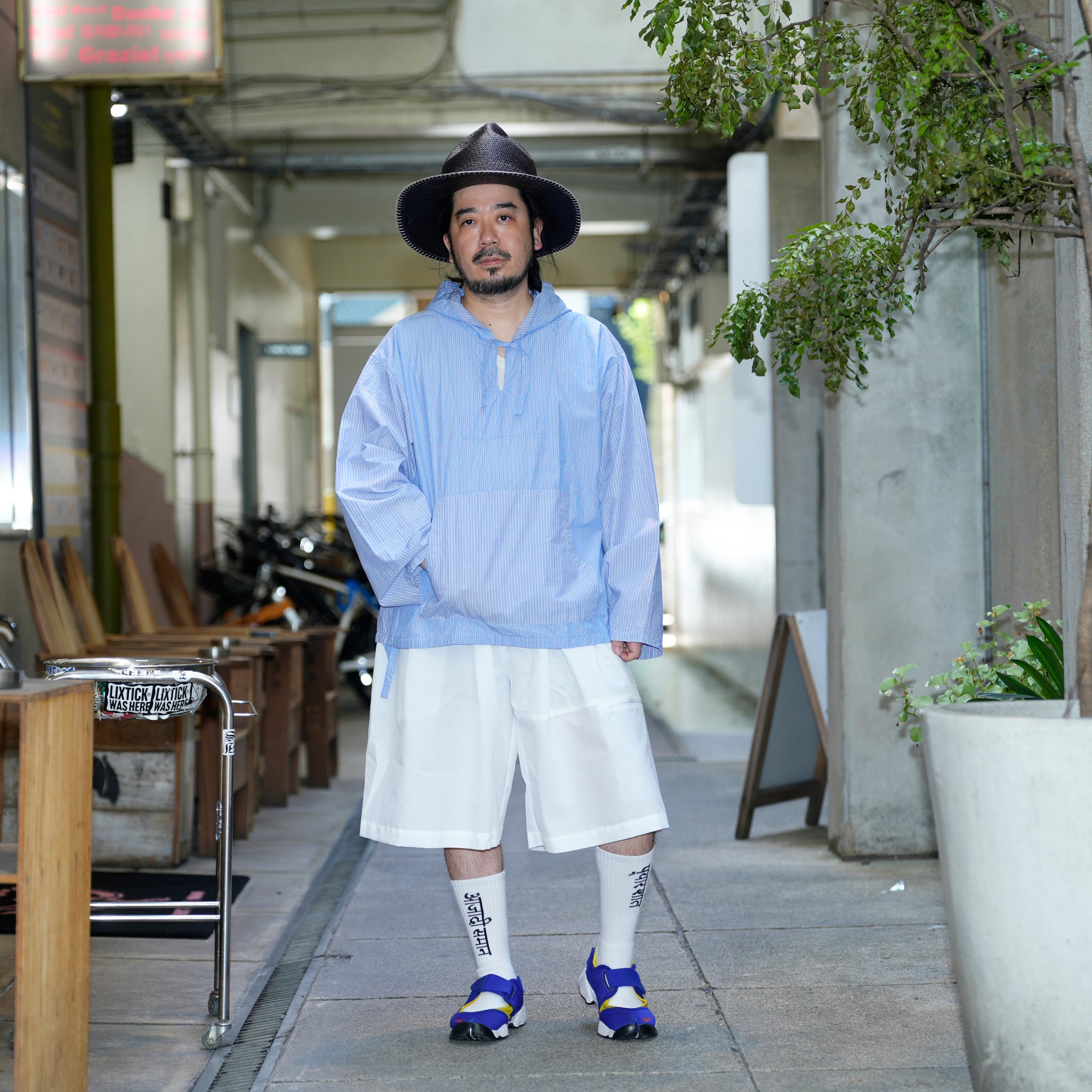 SHIRT PARKA- CRAZY STRIPE(BLUE) | Color_Blue | No_SHPK-01【CATTA_カッタ】