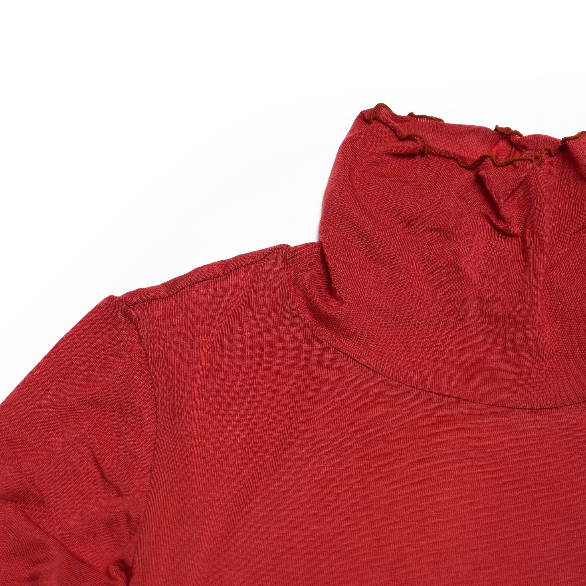 cashmere silk color block turtle – Light Blue / Red | WHYTO