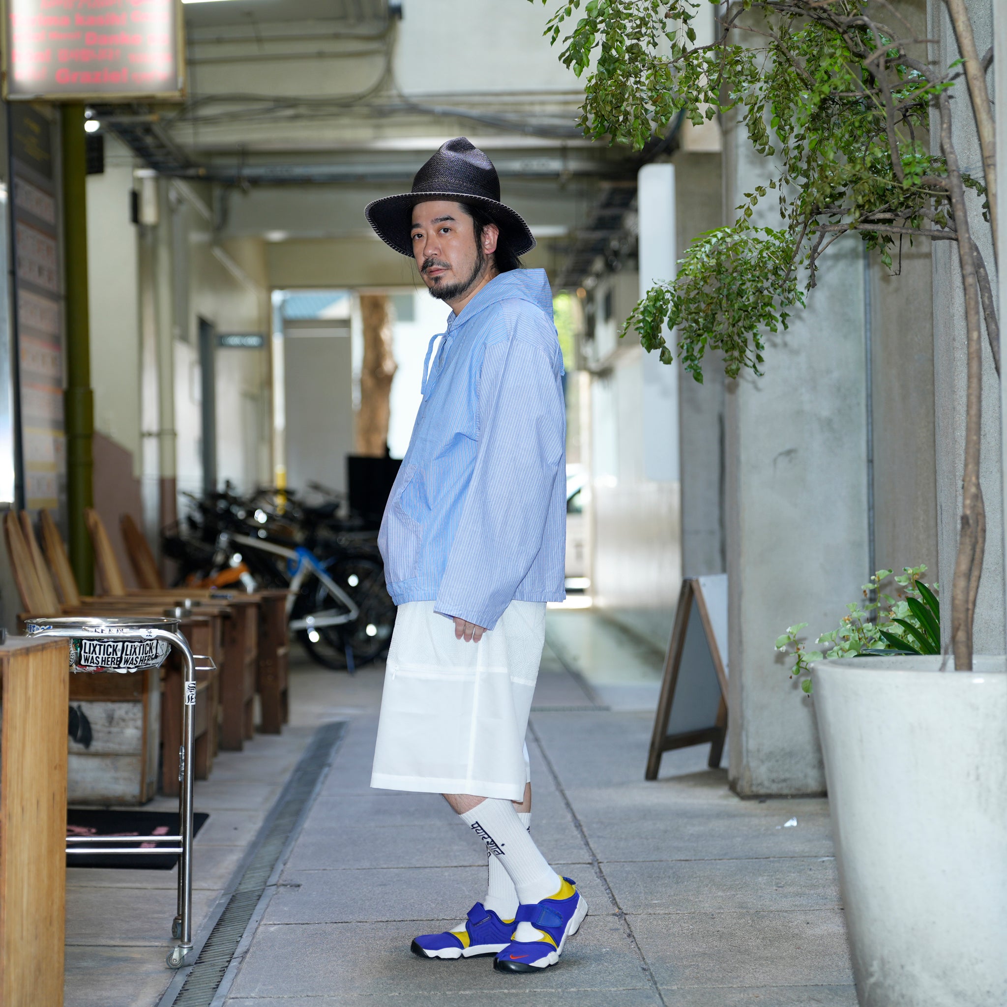 SHIRT PARKA- CRAZY STRIPE(BLUE) | Color_Blue | No_SHPK-01【CATTA_カッタ】