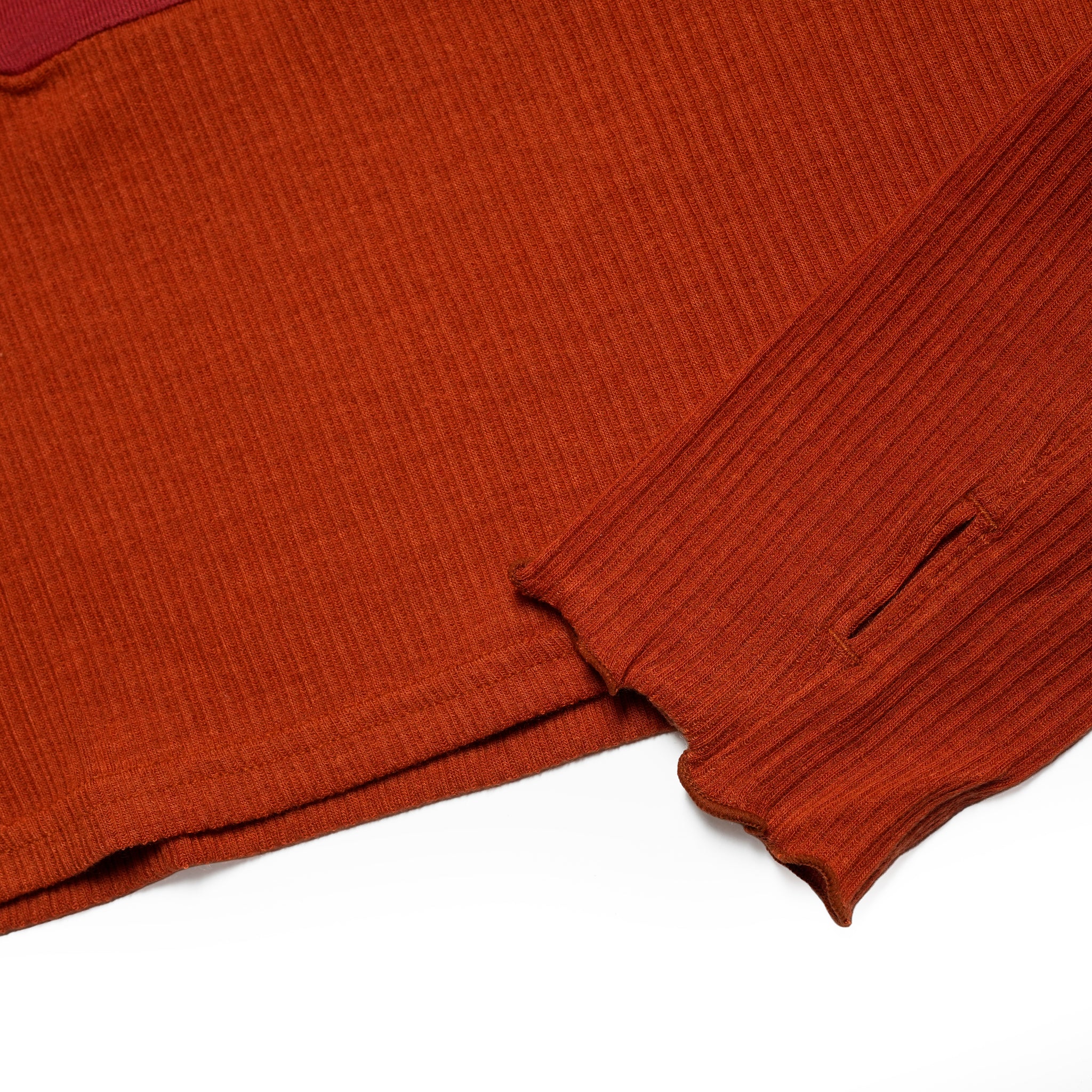 cashmere silk color block turtle – Light Blue / Red | WHYTO