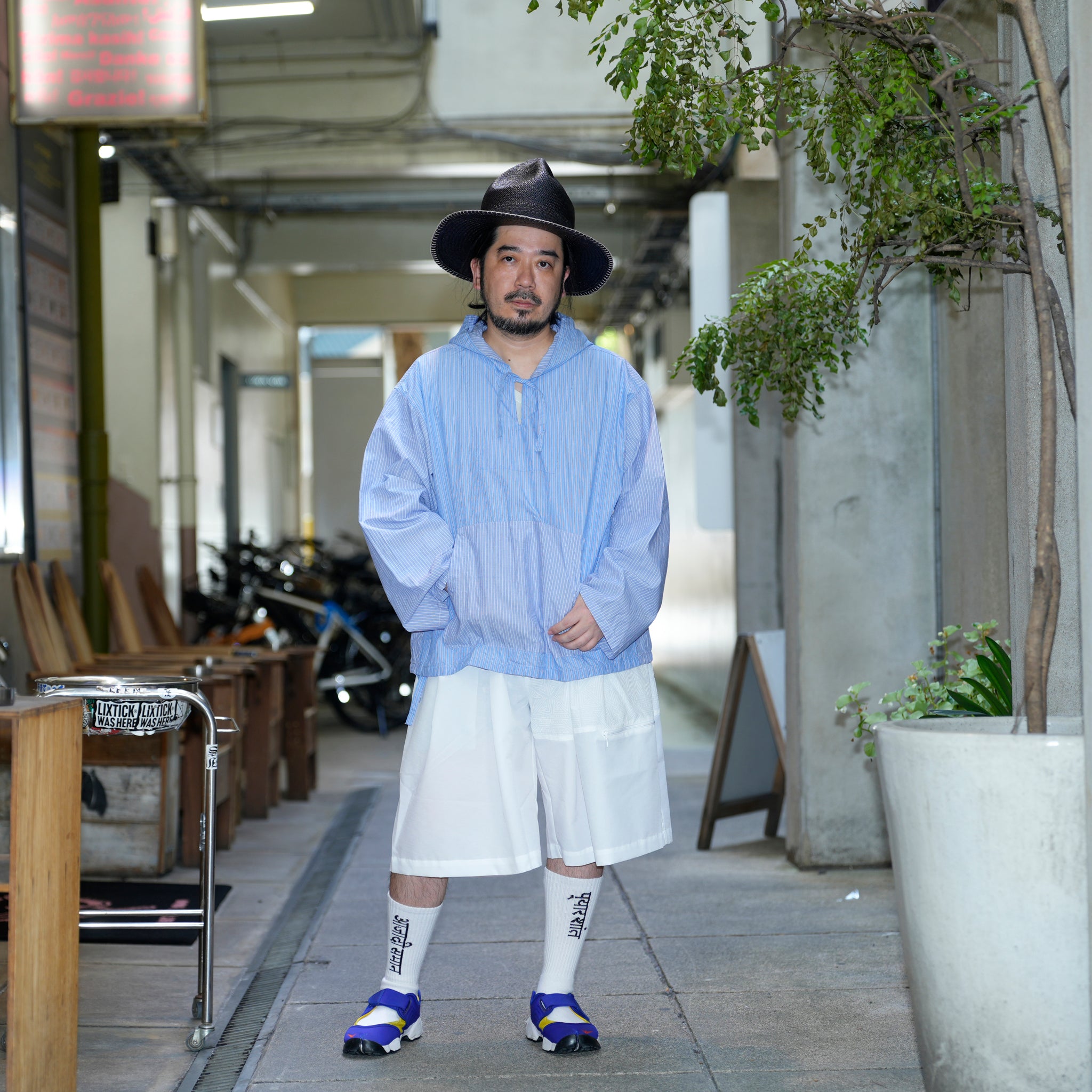 SHIRT PARKA- CRAZY STRIPE(BLUE) | Color_Blue | No_SHPK-01【CATTA_カッタ】