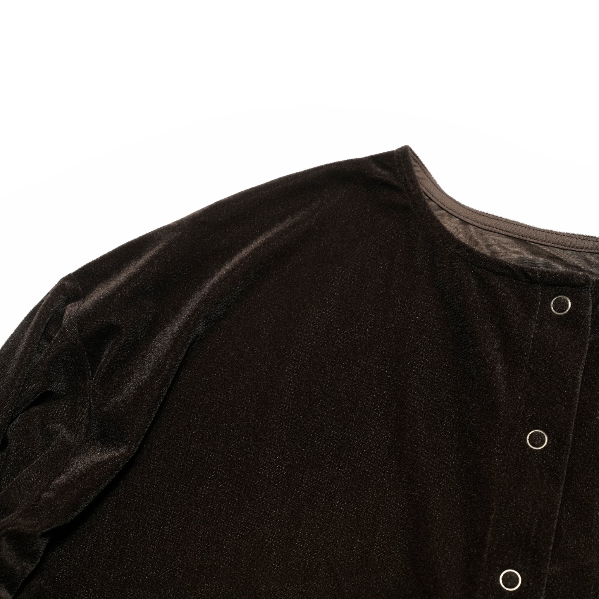 sheer velour cardigan | Color_Brown | No_WHT25FCS4005【WHYTO_ホワイト】【ネコポス選択可能】