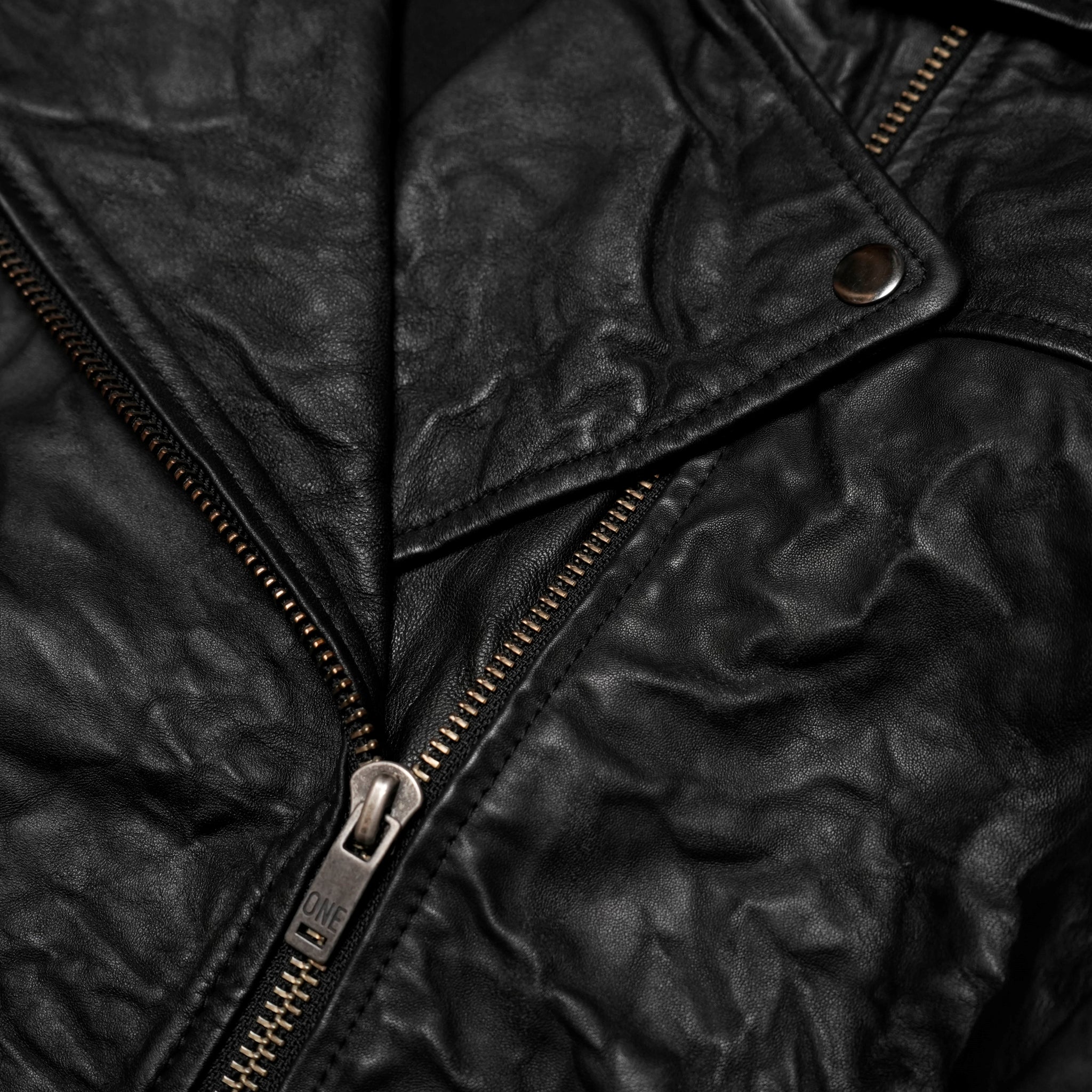 26627_BLACK | BOYFRIEND LEATHER BIKER JACKET | Color:Black【ONE TEASPOON_ワンティースプーン】