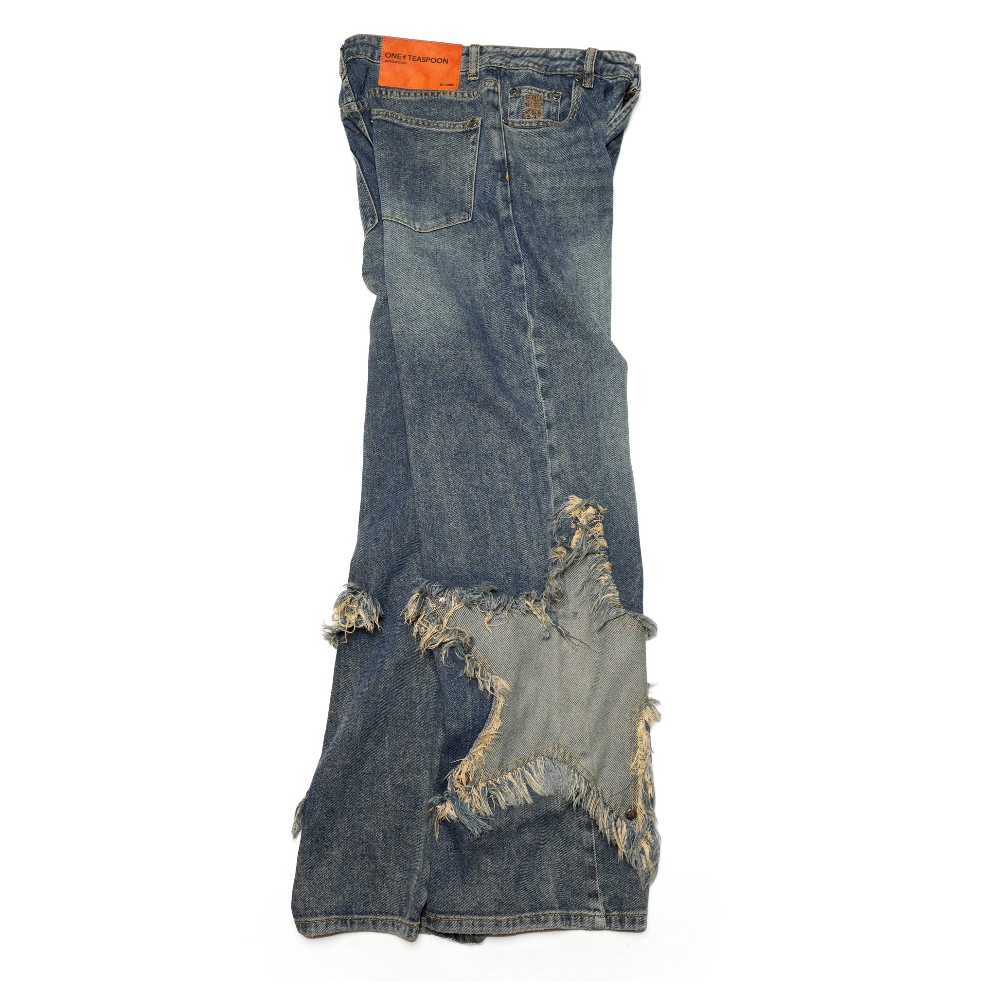 26510_MEMPHIS STAR | MEMPHIS STAR JACKSONS MID WAIST WIDE LEG JEANS | Color:MEMPHIS STAR【ONE TEASPOON_ワンティースプーン】【archive】