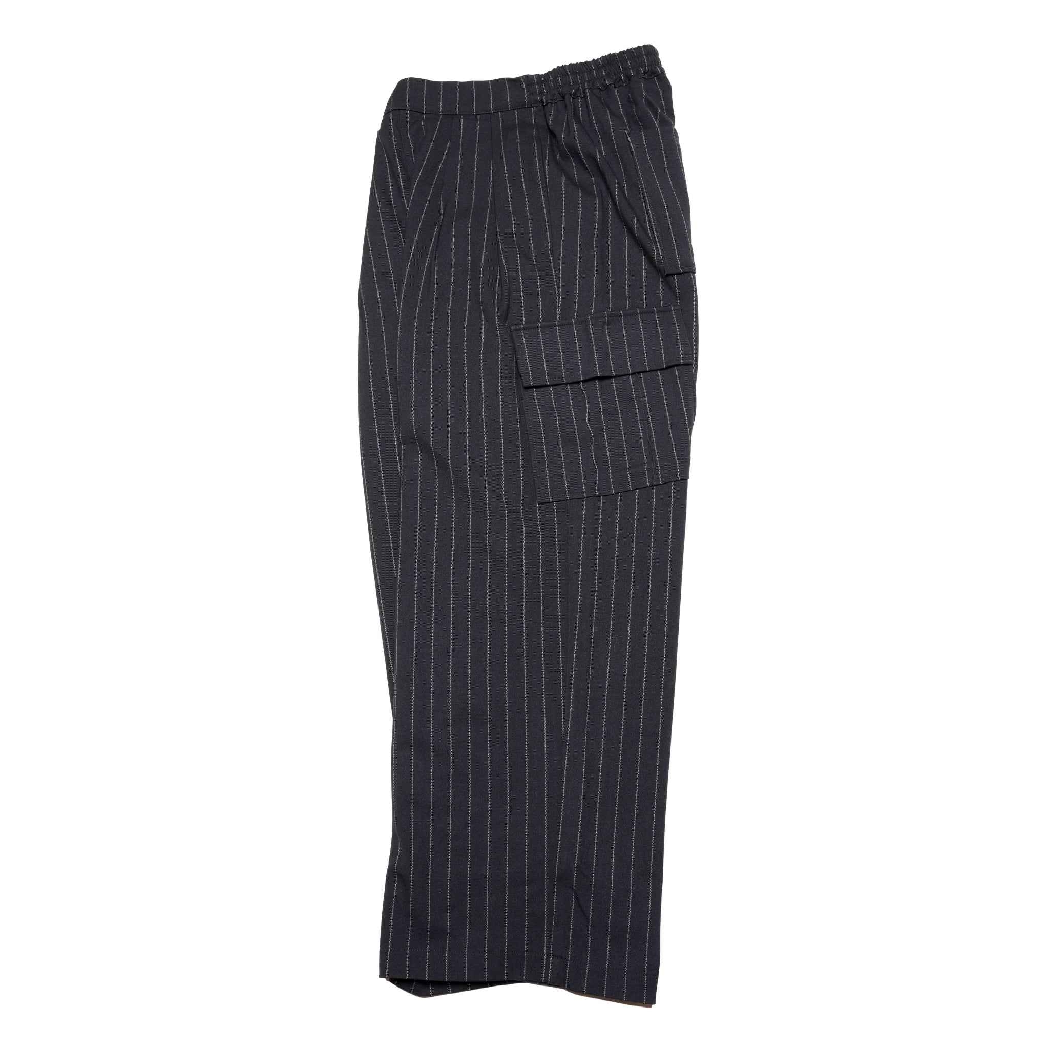 MIL24FPT3220_navy st | STRIPE CARGO PANTS | Color:Navy St【KHA:KI_カーキ】