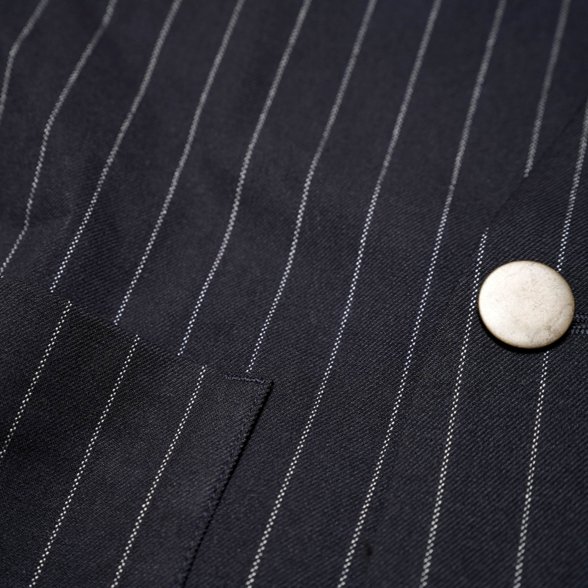 MIL24FJK3229_navy st | COLLARLESS STRIPE JACKET | Color:Navy St【KHA:KI_カーキ】