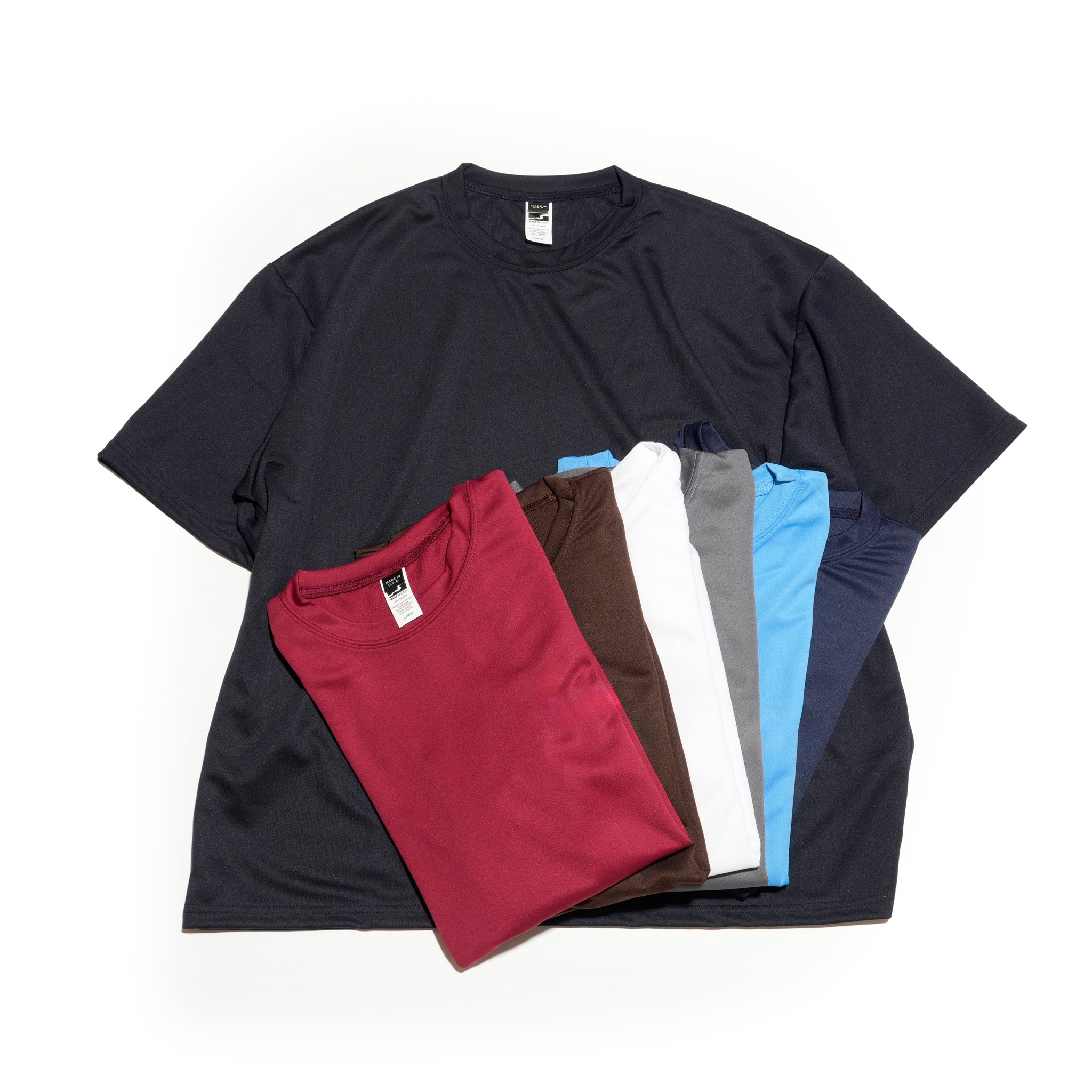 HIGH MOCK DRY TEE | D-SPORT WEAR / HIGH-MOCK DRY | Color:7 Colors | Size:M/L/XL | 【SMOKE T ONE_スモークトーン】【D-SPORT WEAR】【ネコポス選択可能】