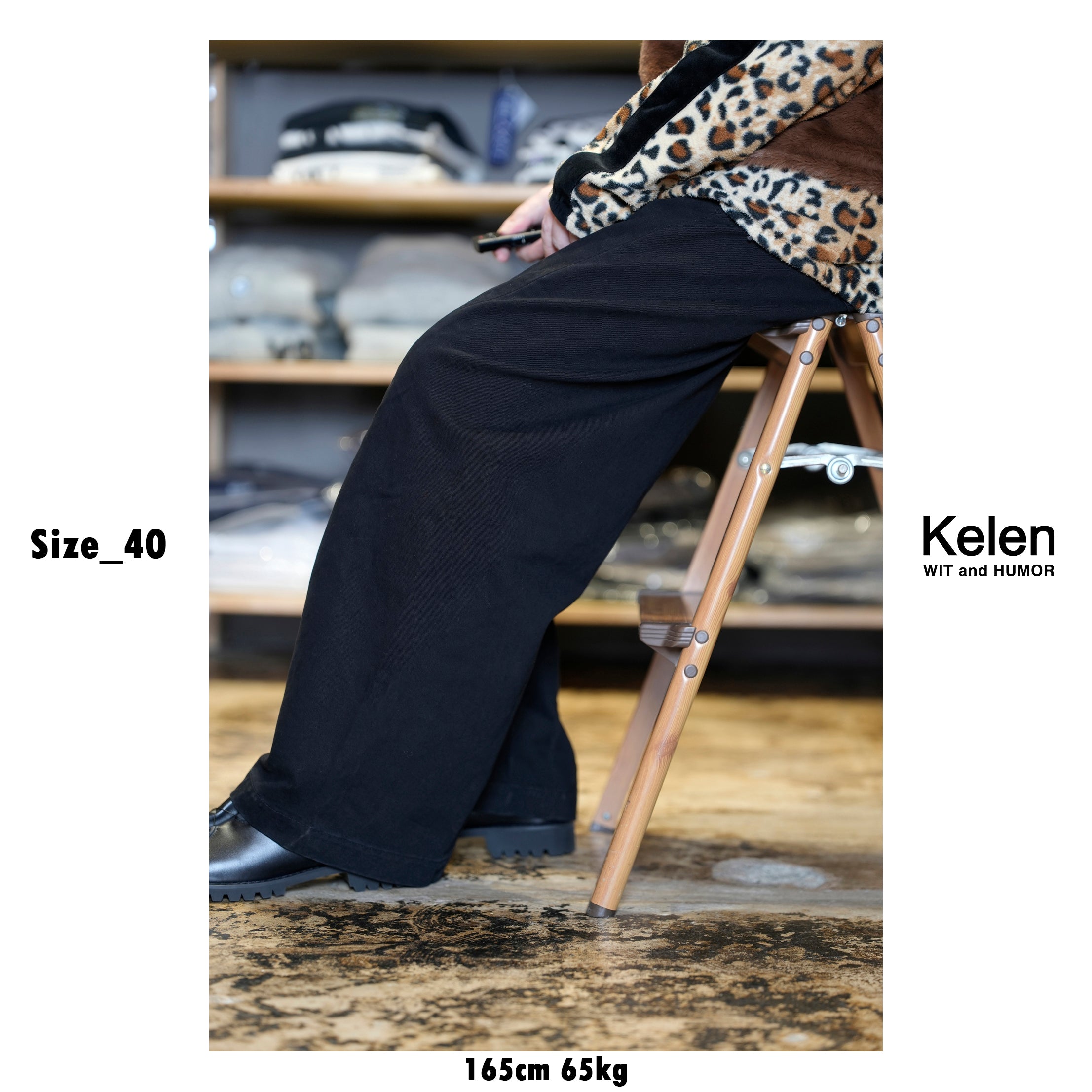 KLM25HPT1132_Black | MONSTRO | Color:Black【KELEN MEN_ケレン】